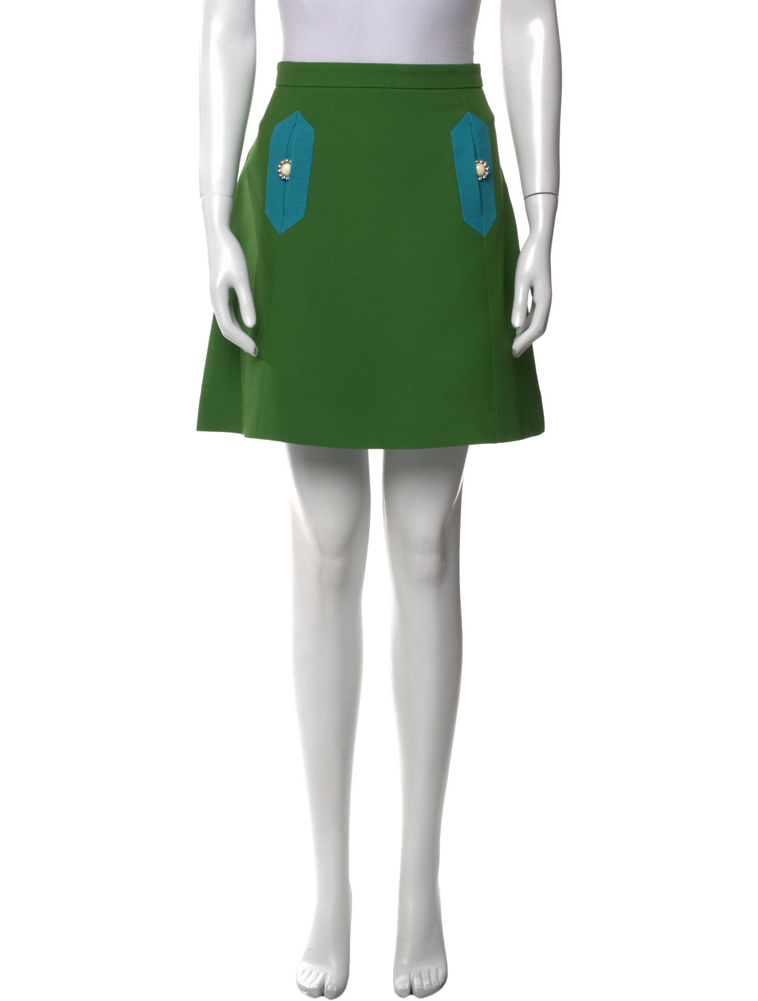 Valentino Virgin Wool Mini Skirt