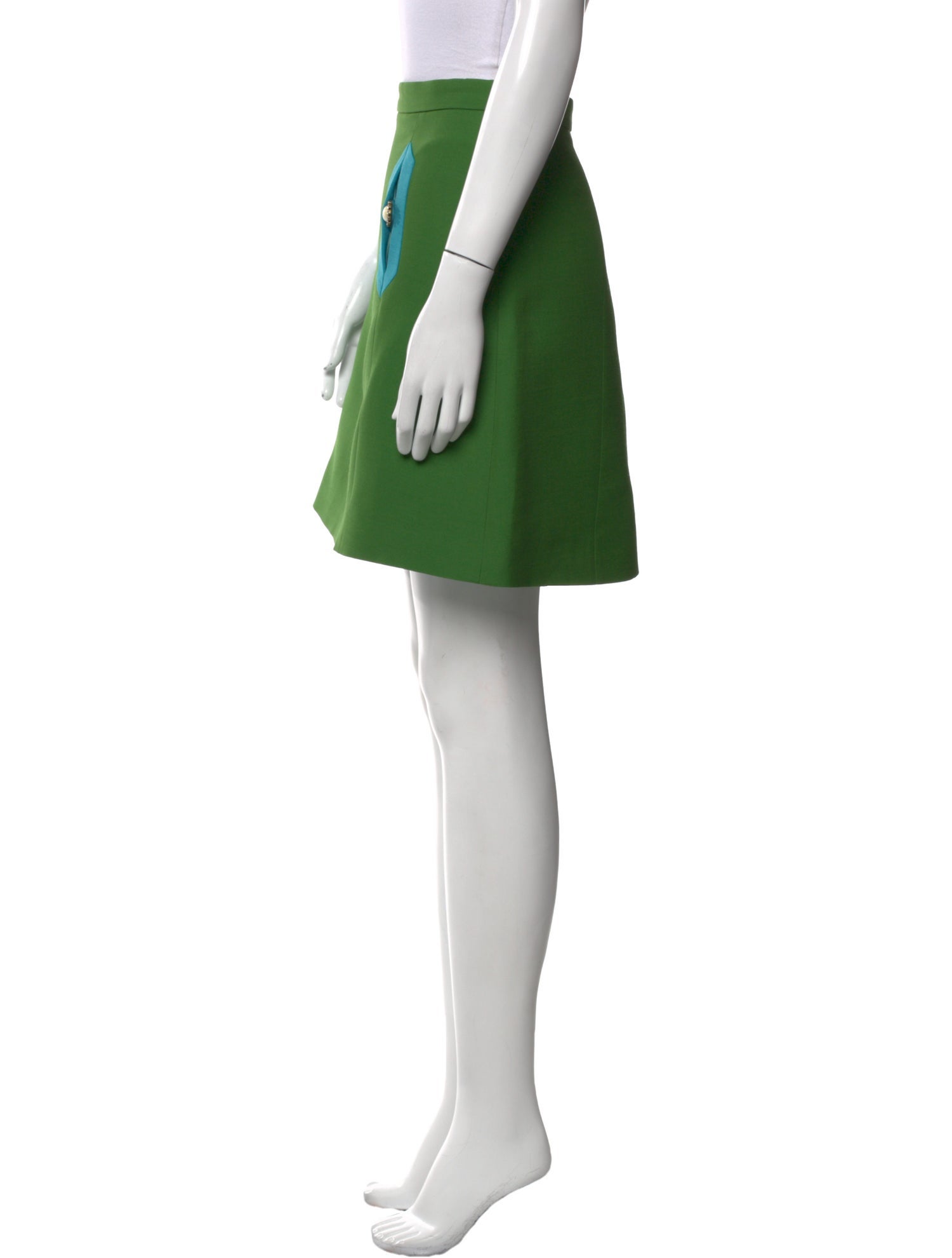 Valentino Virgin Wool Mini Skirt