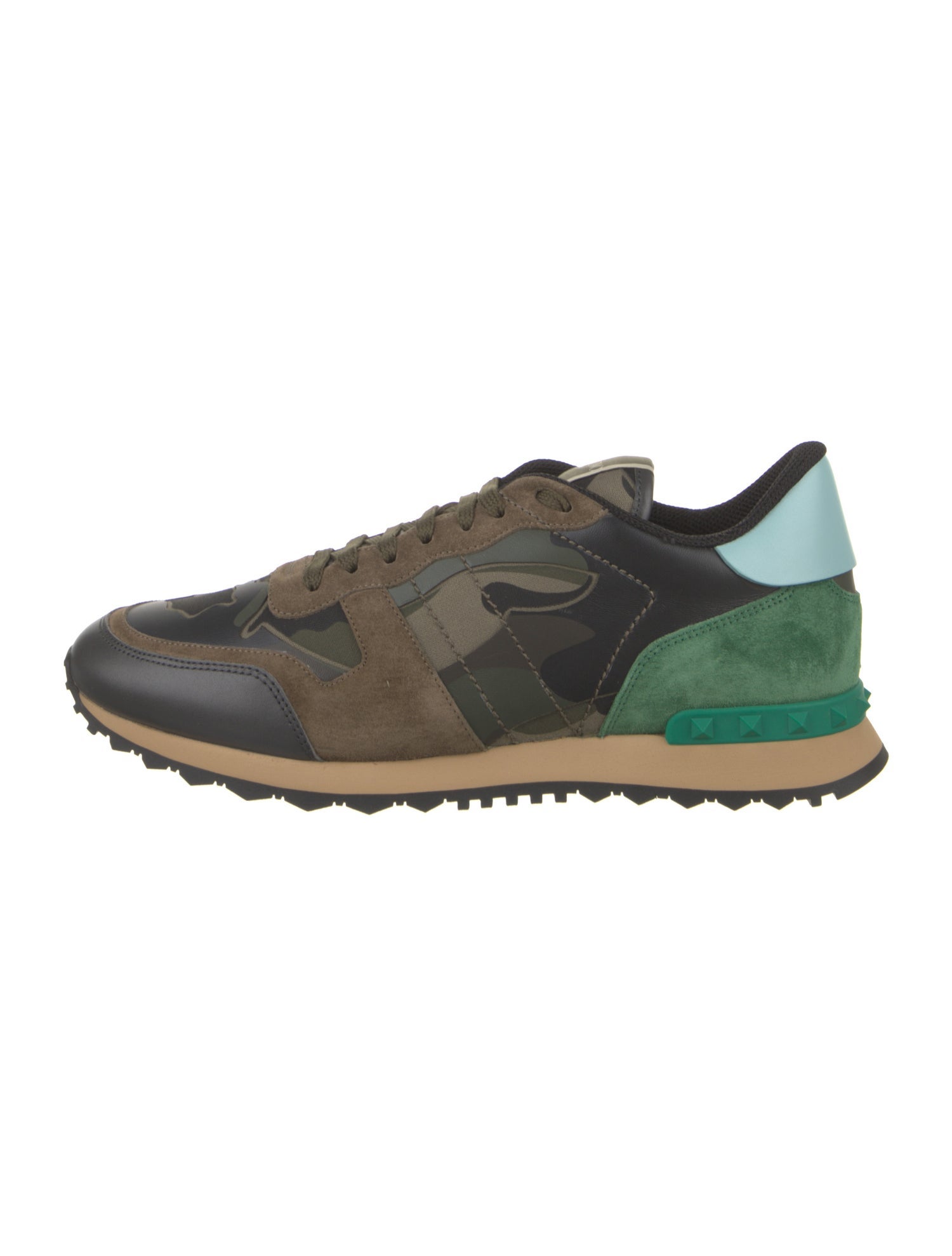 Valentino Leather Printed Athletic Sneakers w/ Tags