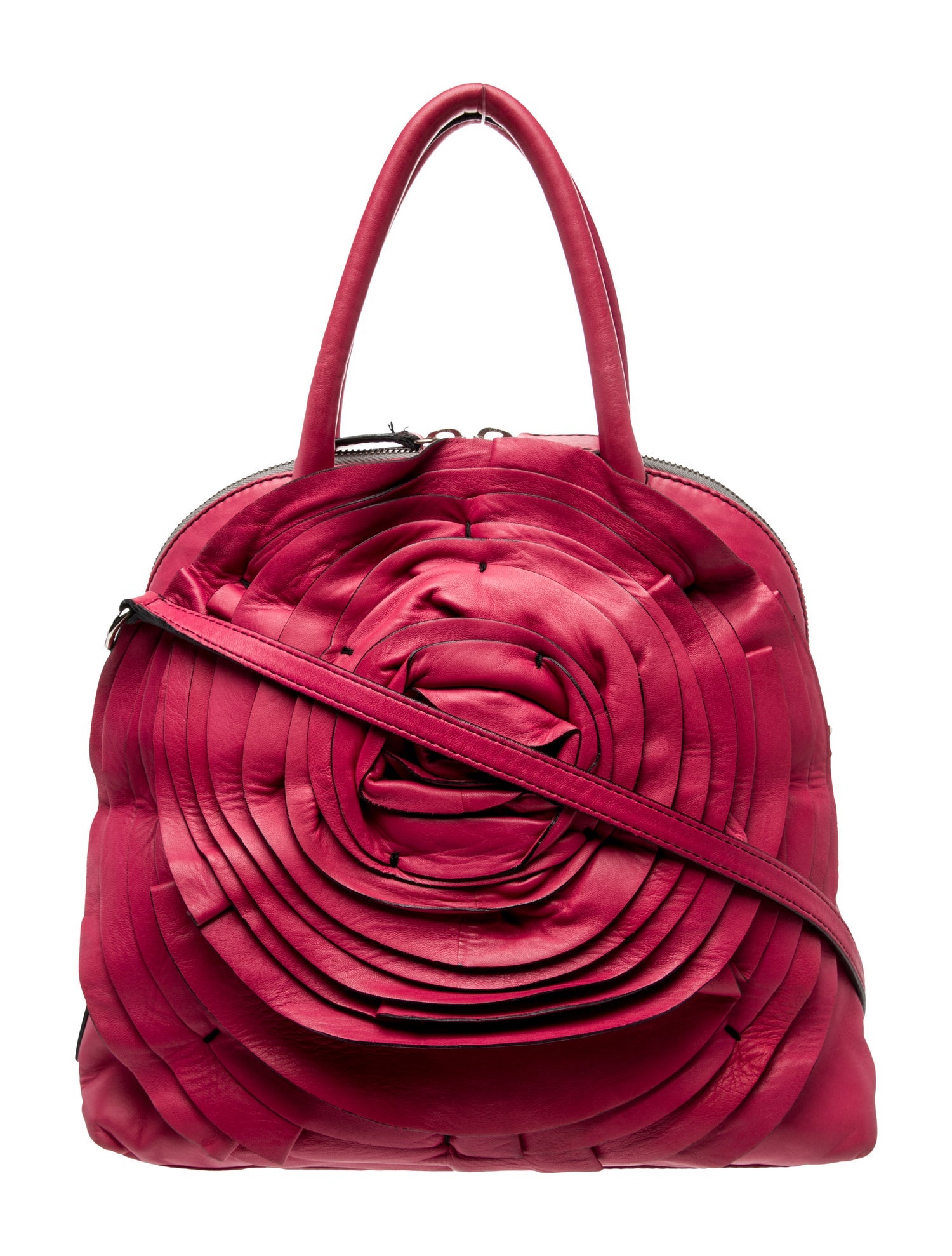 Valentino Signature Nappa Petale Dome Bag