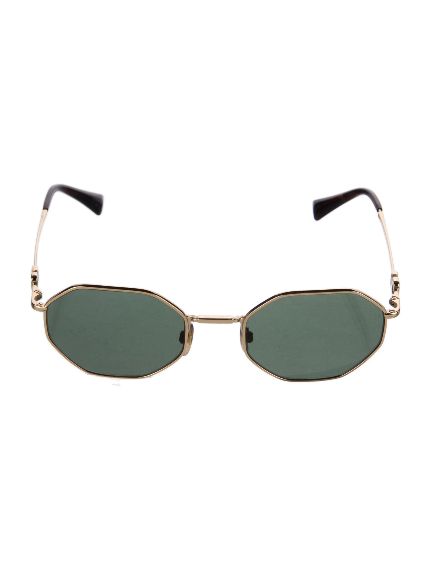 Valentino Rockstud Accents Round Sunglasses