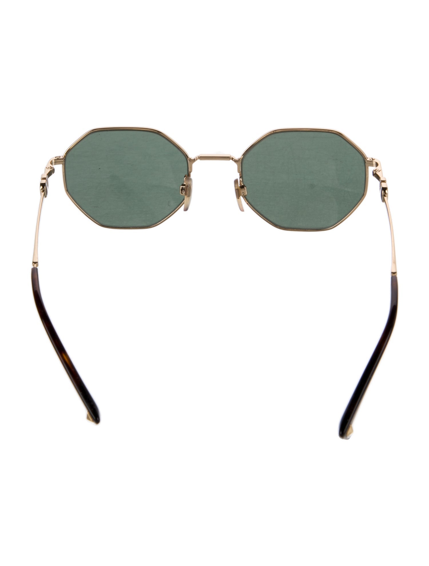 Valentino Rockstud Accents Round Sunglasses