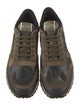 Valentino Leather Printed Athletic Sneakers
