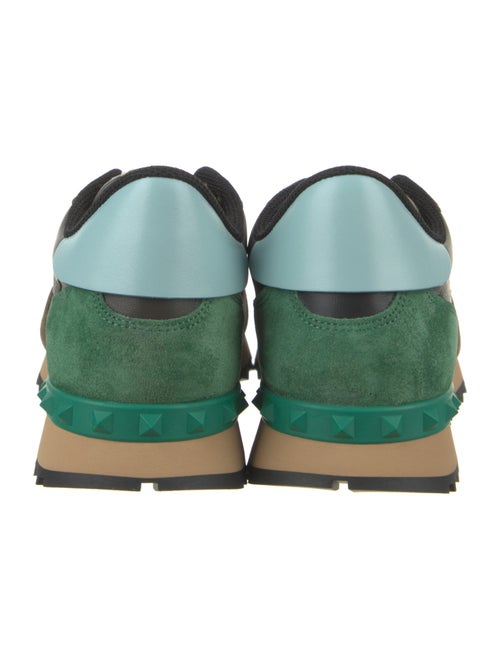 Valentino Leather Printed Athletic Sneakers