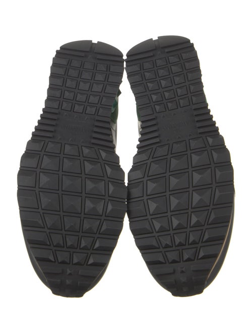 Valentino Leather Printed Athletic Sneakers