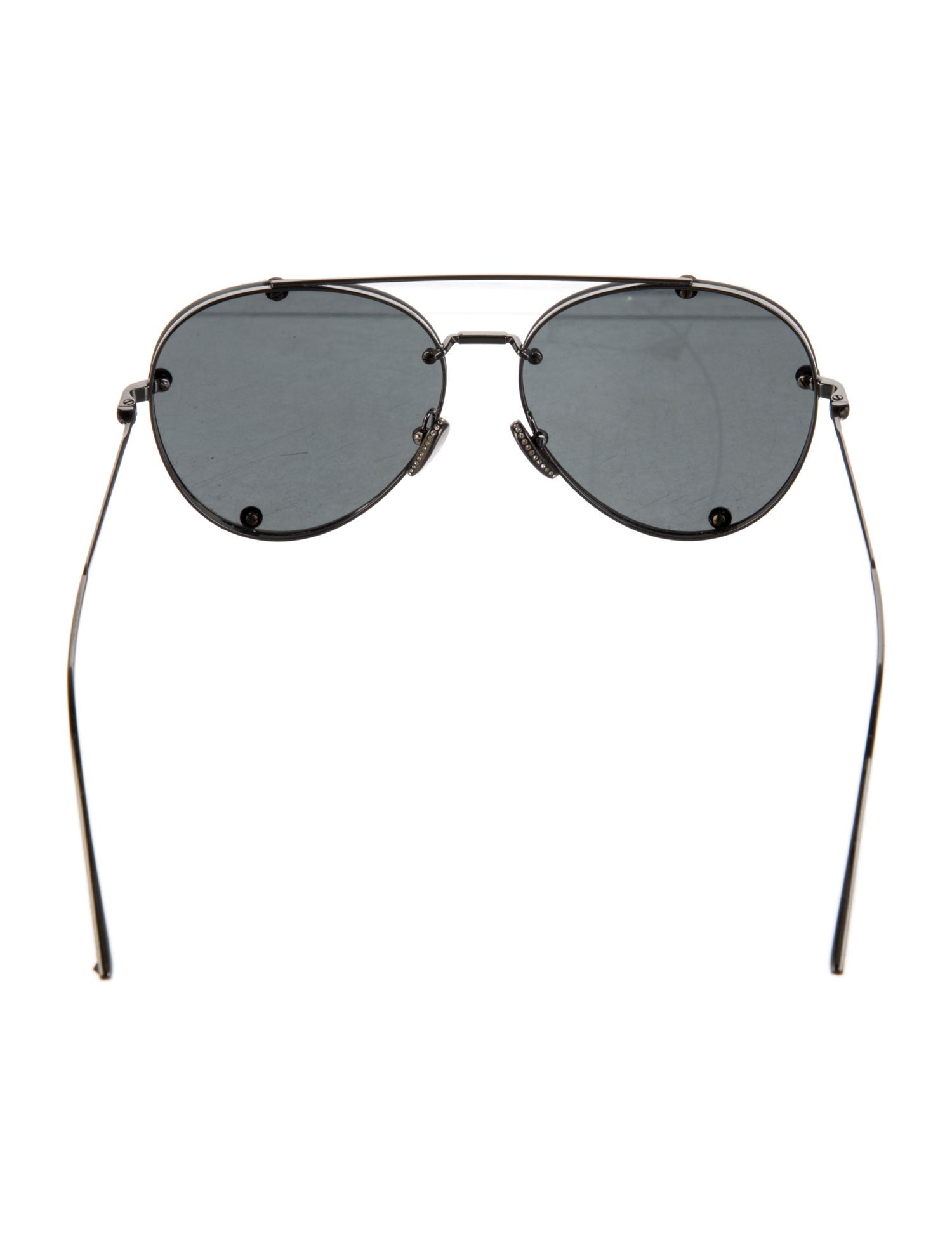 Valentino Rockstud Accents Aviator Sunglasses