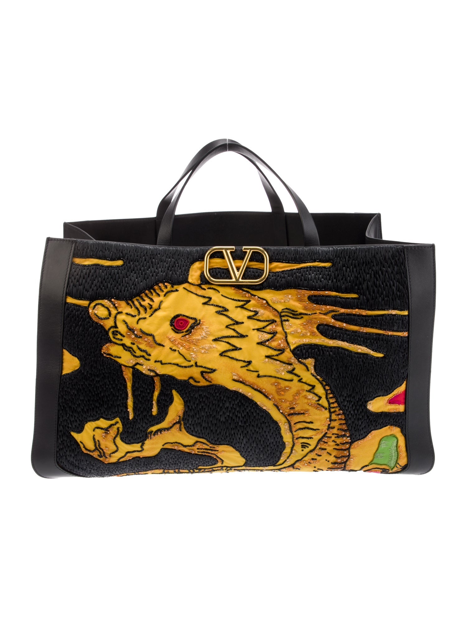 Valentino Raffia Top Handle Bag