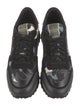Valentino Rockstud Accents Leather Sneakers