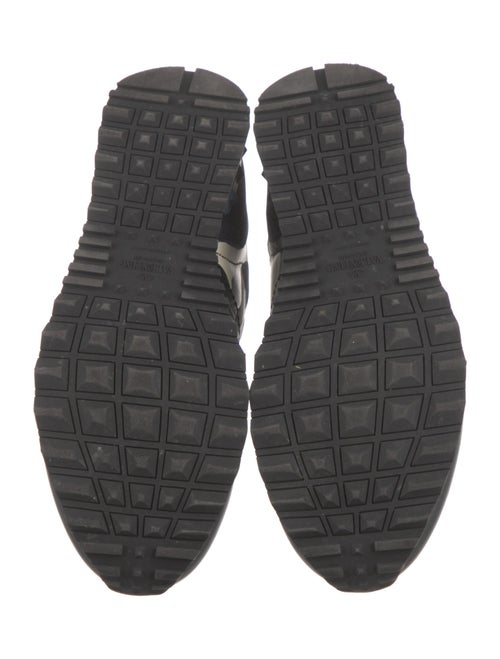 Valentino Rockstud Accents Leather Sneakers