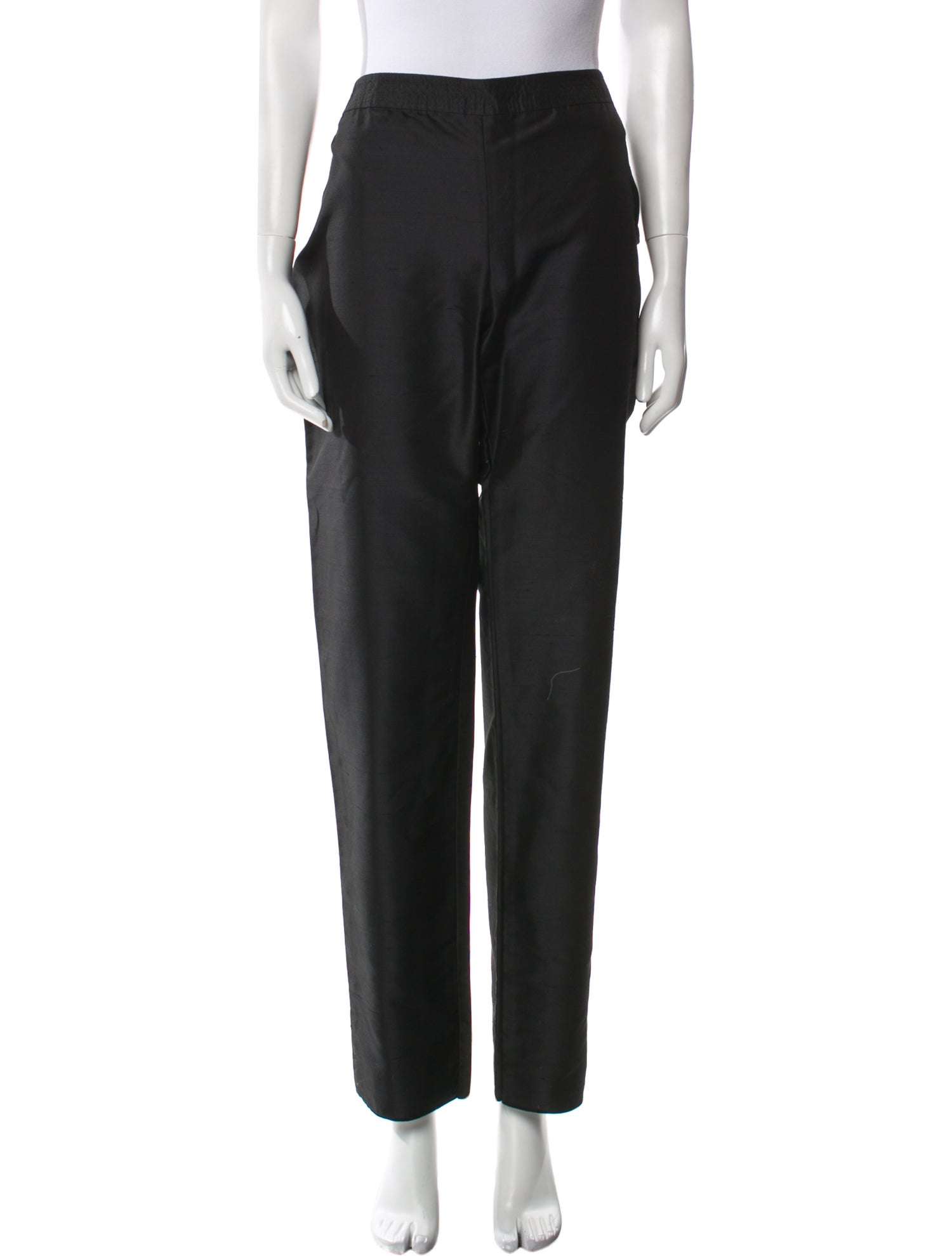 Valentino Silk Straight Leg Pants