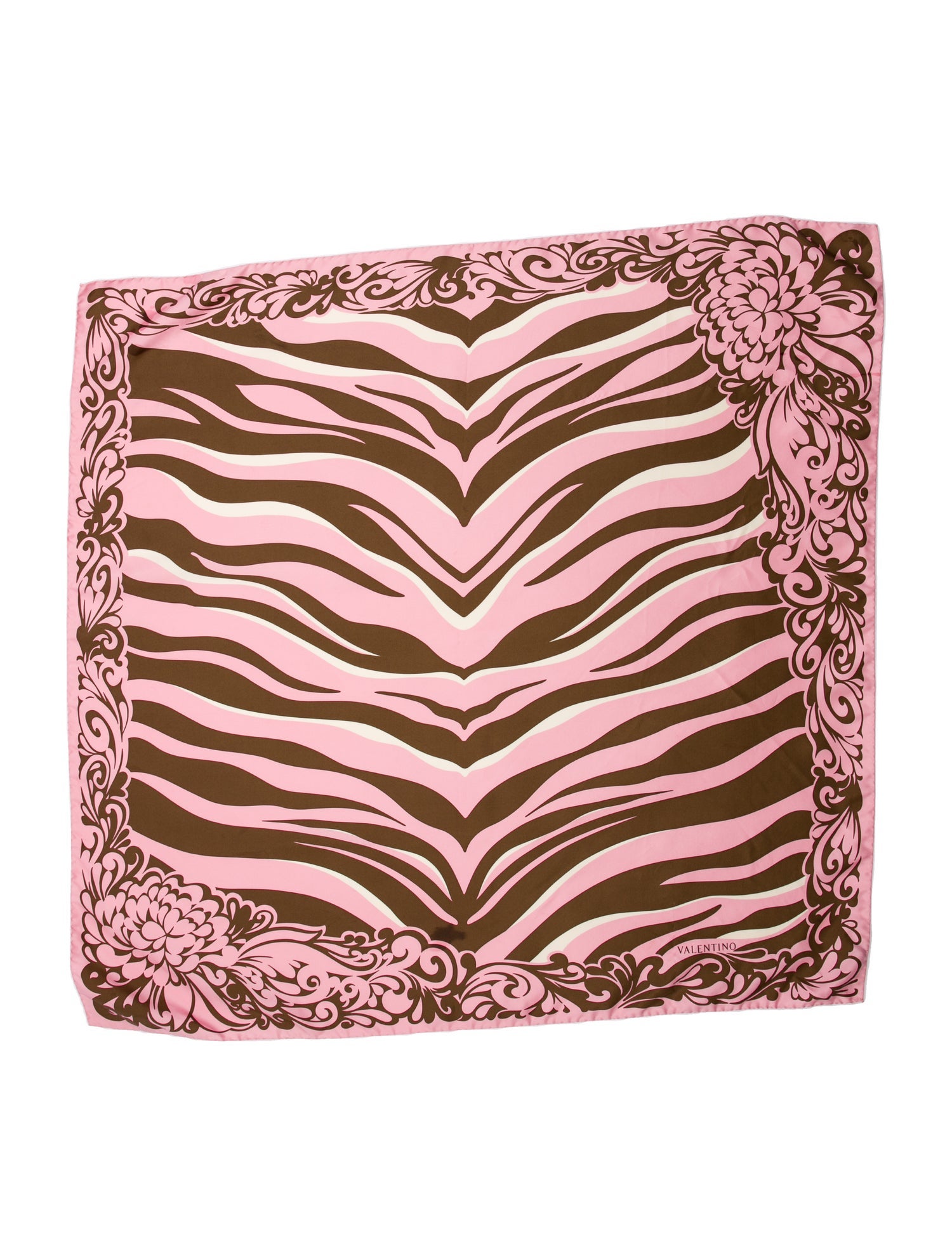 Valentino Silk Striped Scarf