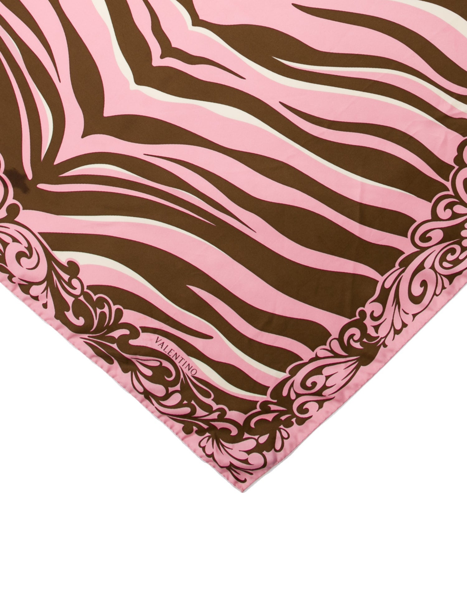 Valentino Silk Striped Scarf