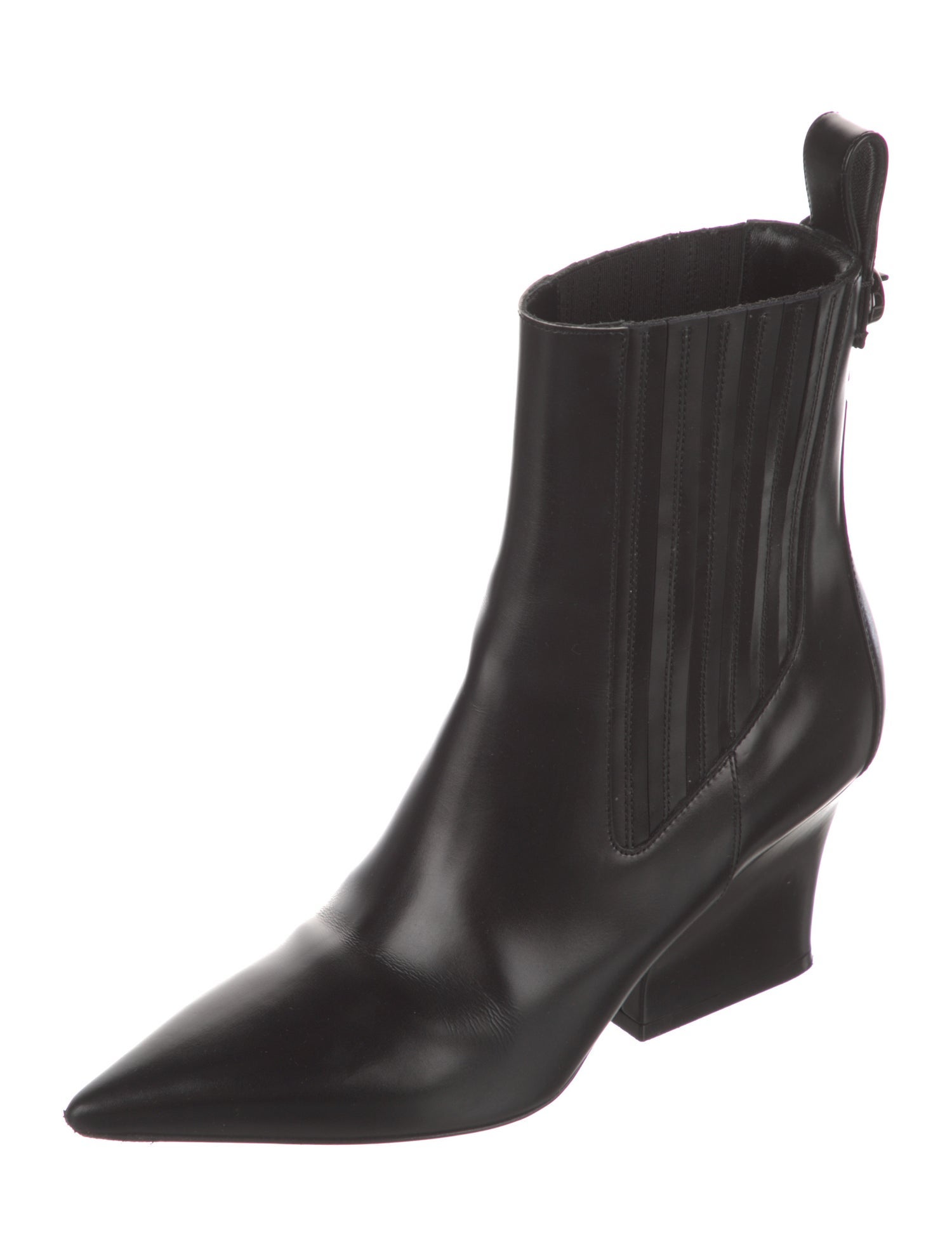 Valentino Rockstud Accents Leather Chelsea Boots