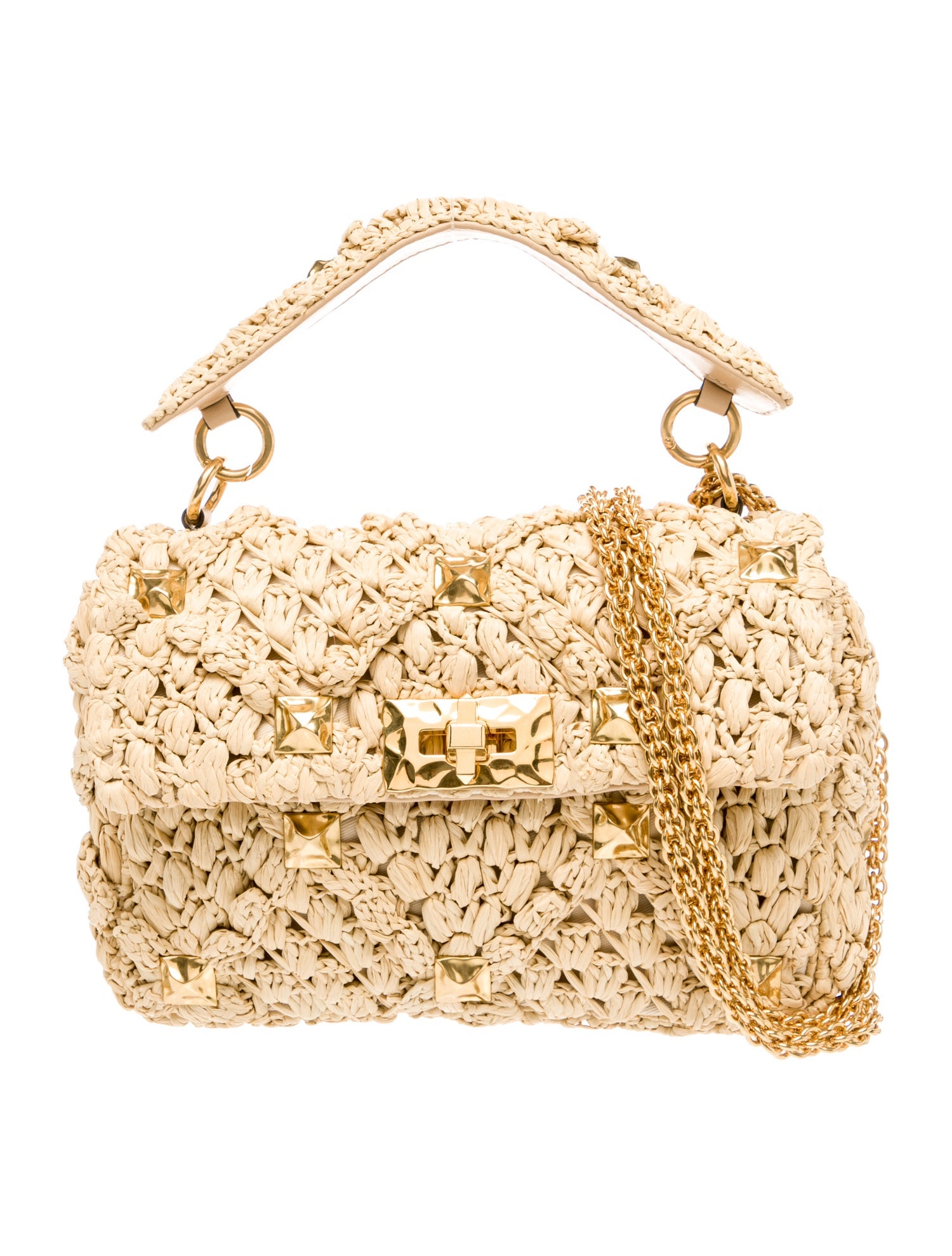 Valentino Romanstud Top Handle Bag