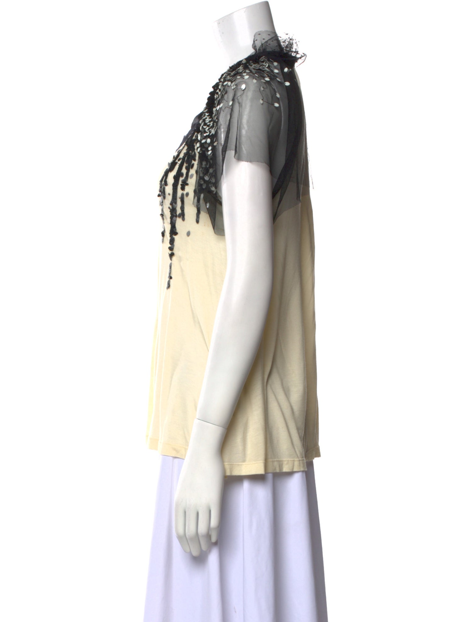 Valentino T-Shirt Couture Scoop Neck Top