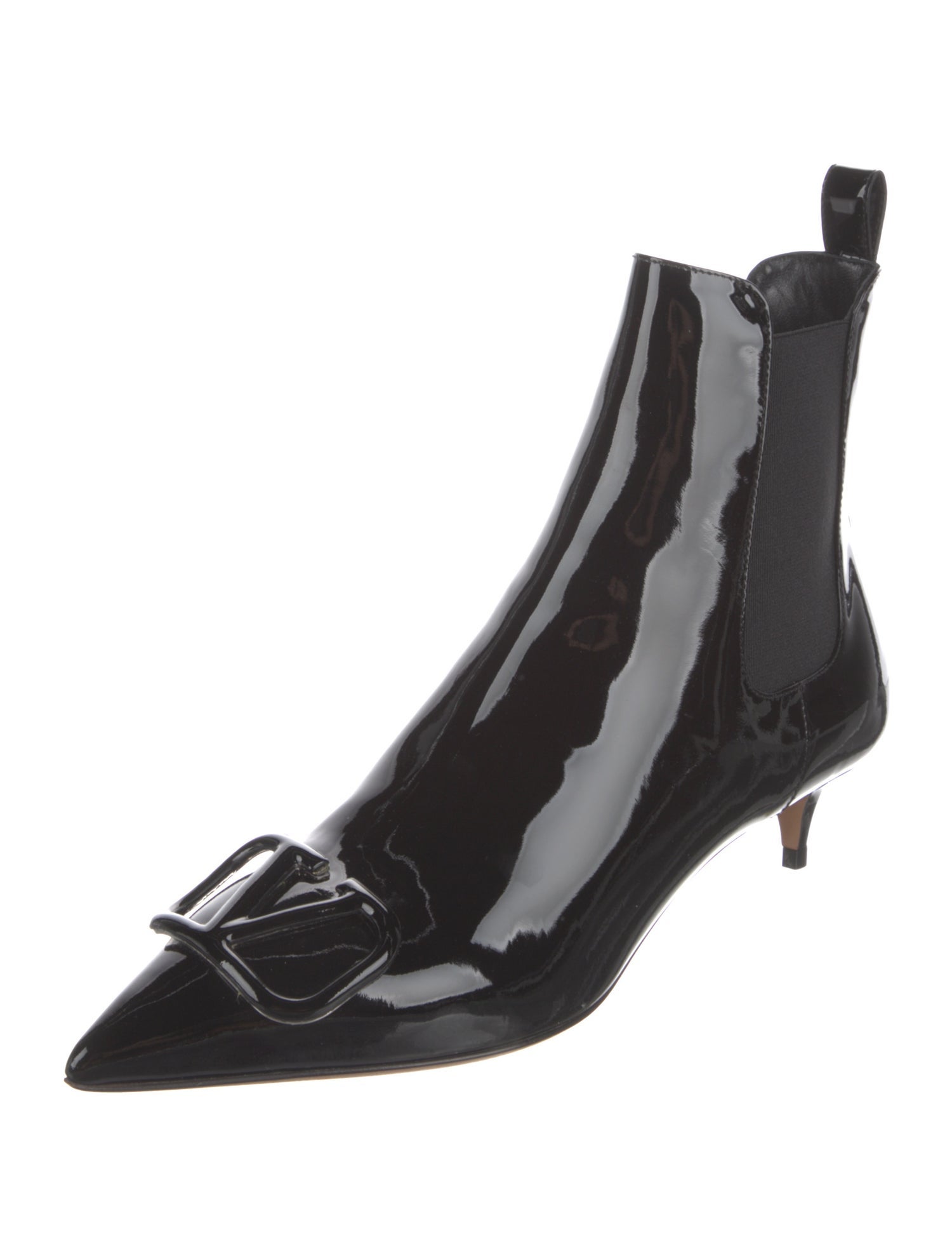 Valentino Patent Leather Chelsea Boots w/ Tags