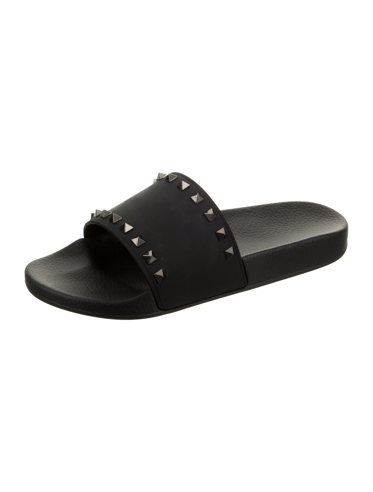 Valentino Rubber Studded Accents Slides