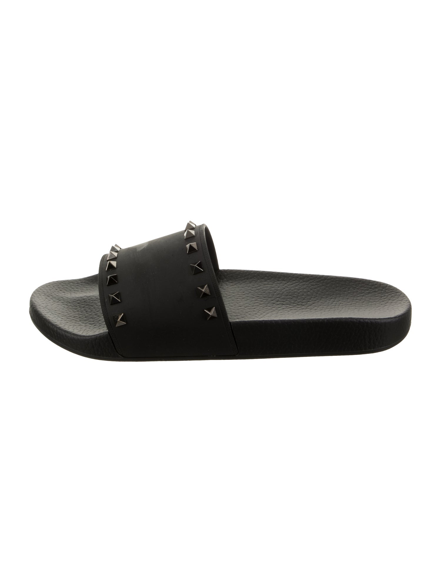 Valentino Rubber Studded Accents Slides