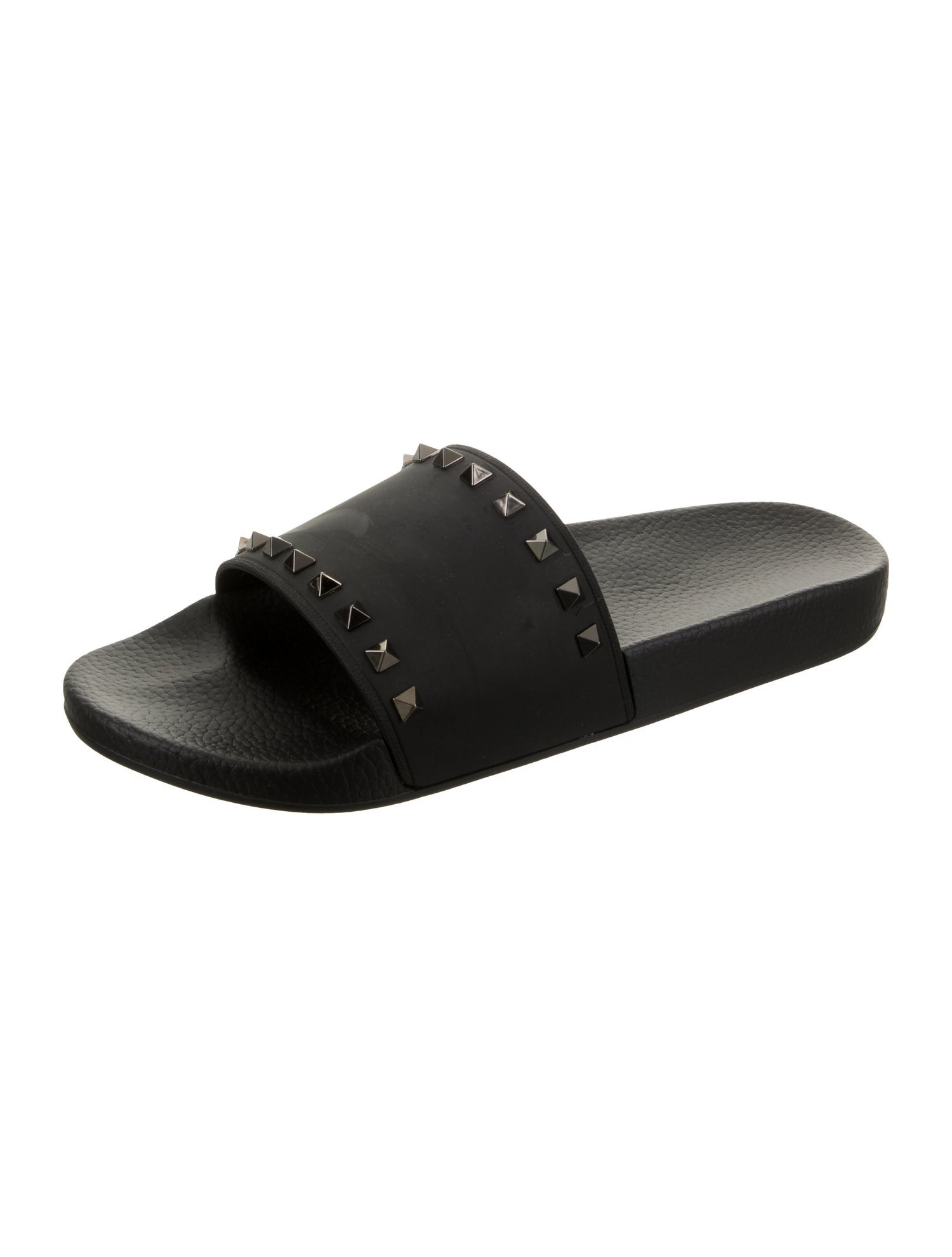 Valentino Rubber Studded Accents Slides
