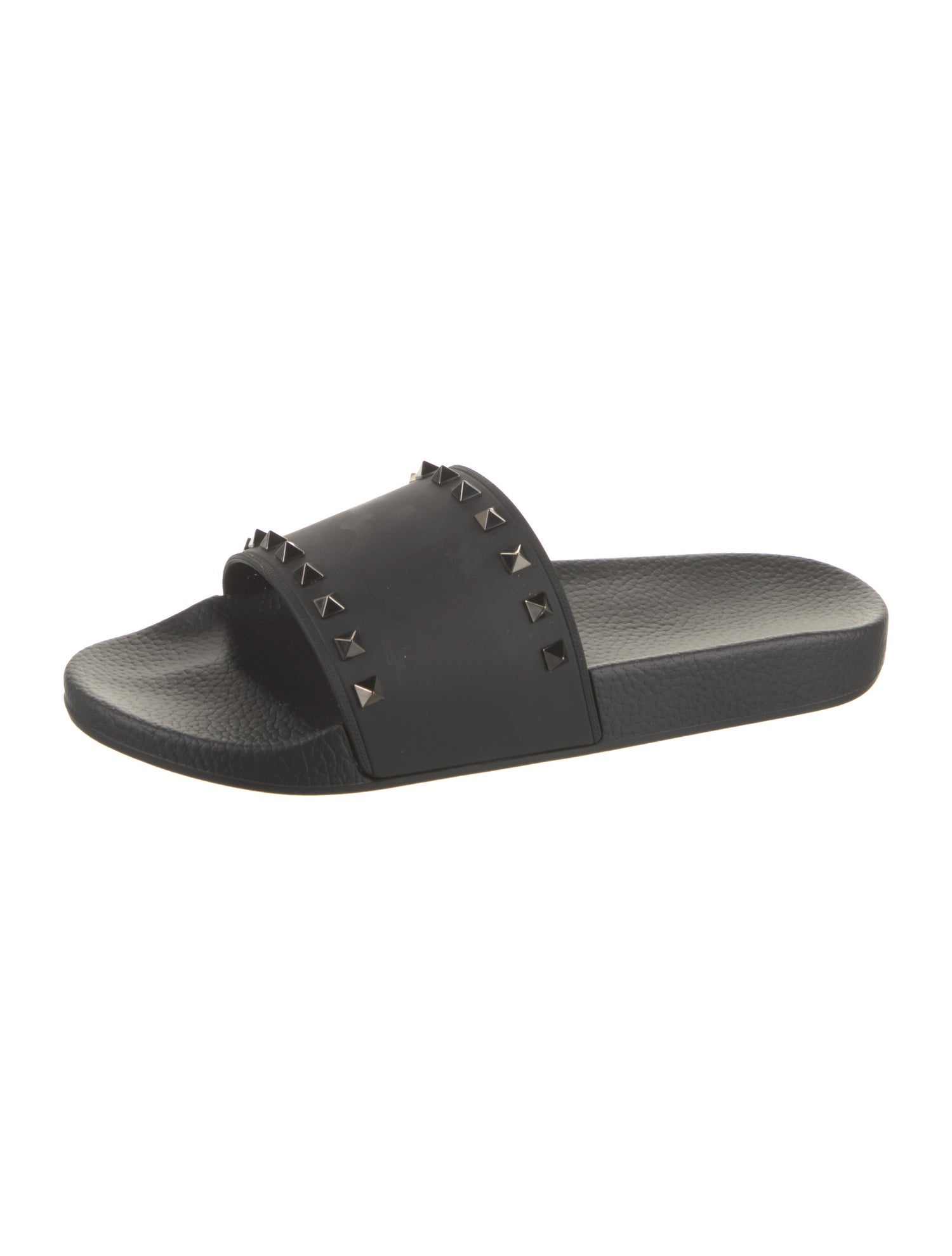 Valentino Rubber Studded Accents Slides