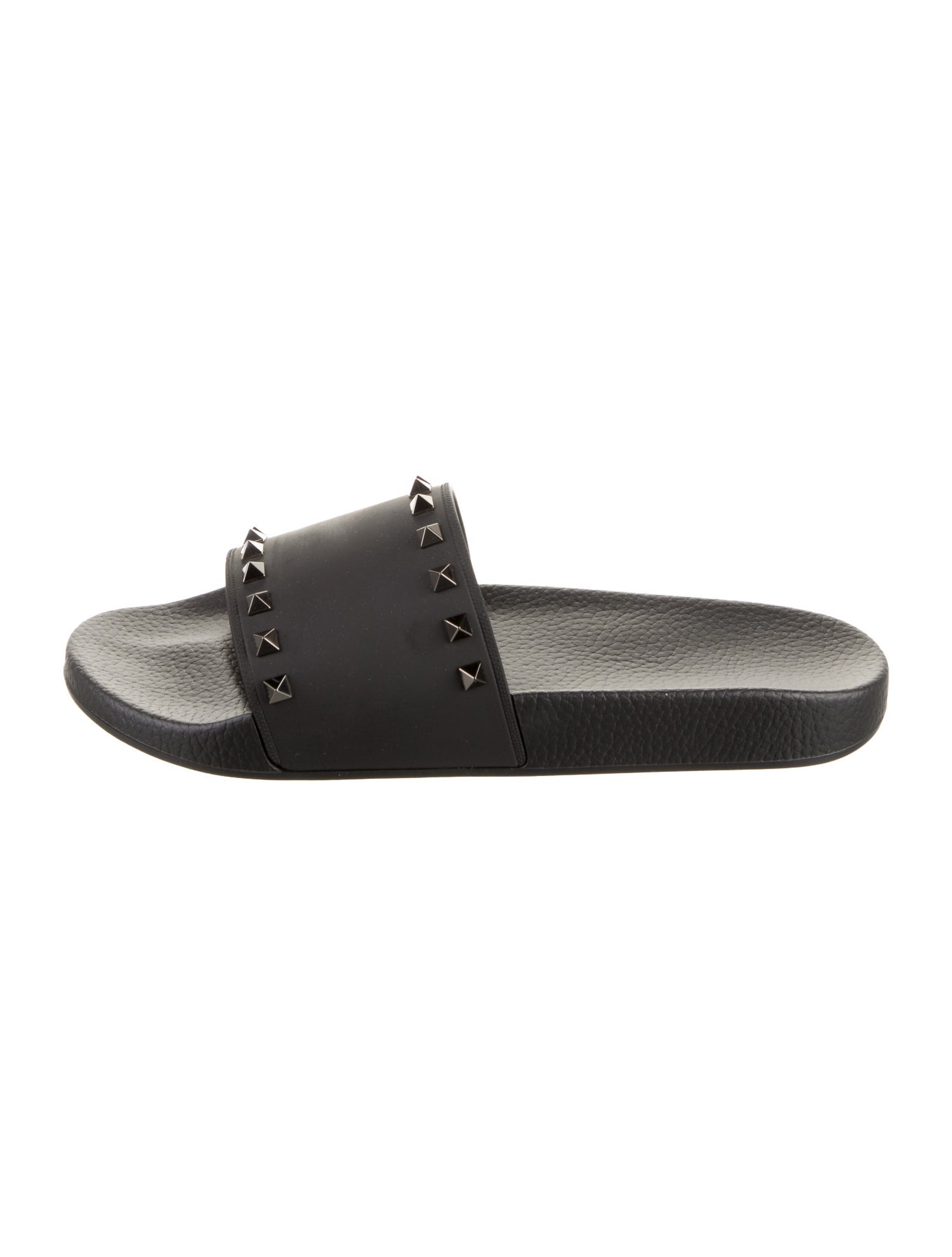 Valentino Rubber Studded Accents Slides