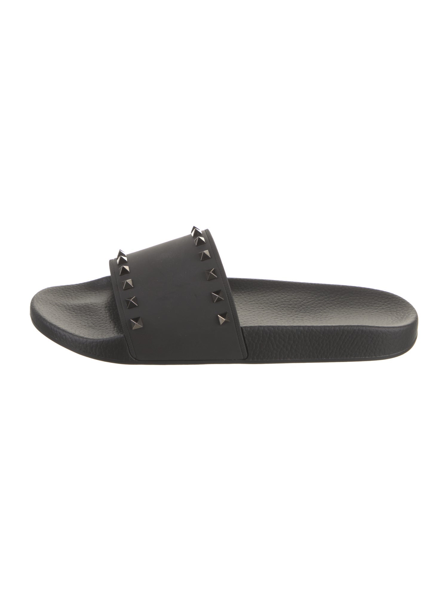 Valentino Rubber Studded Accents Slides