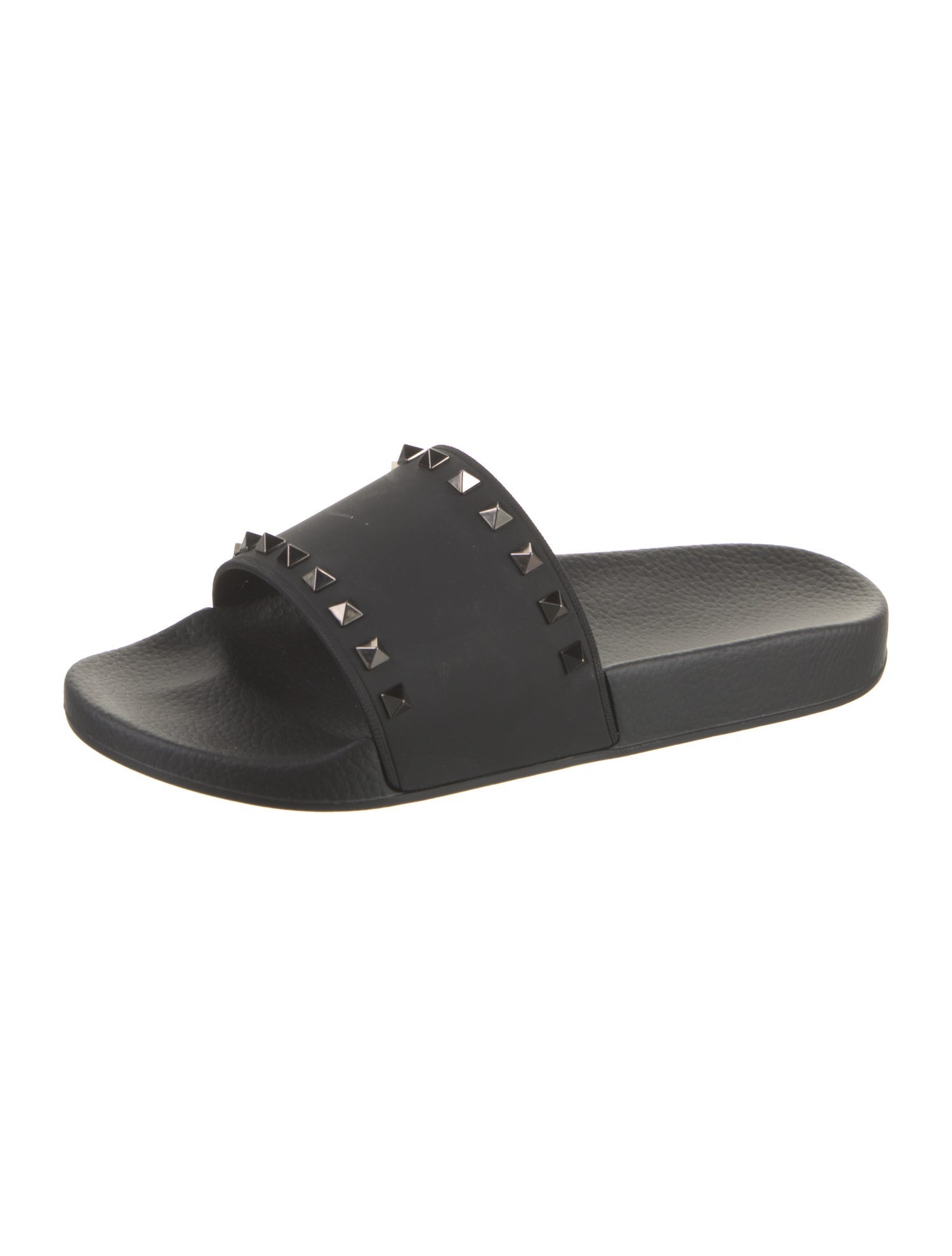 Valentino Rubber Studded Accents Slides