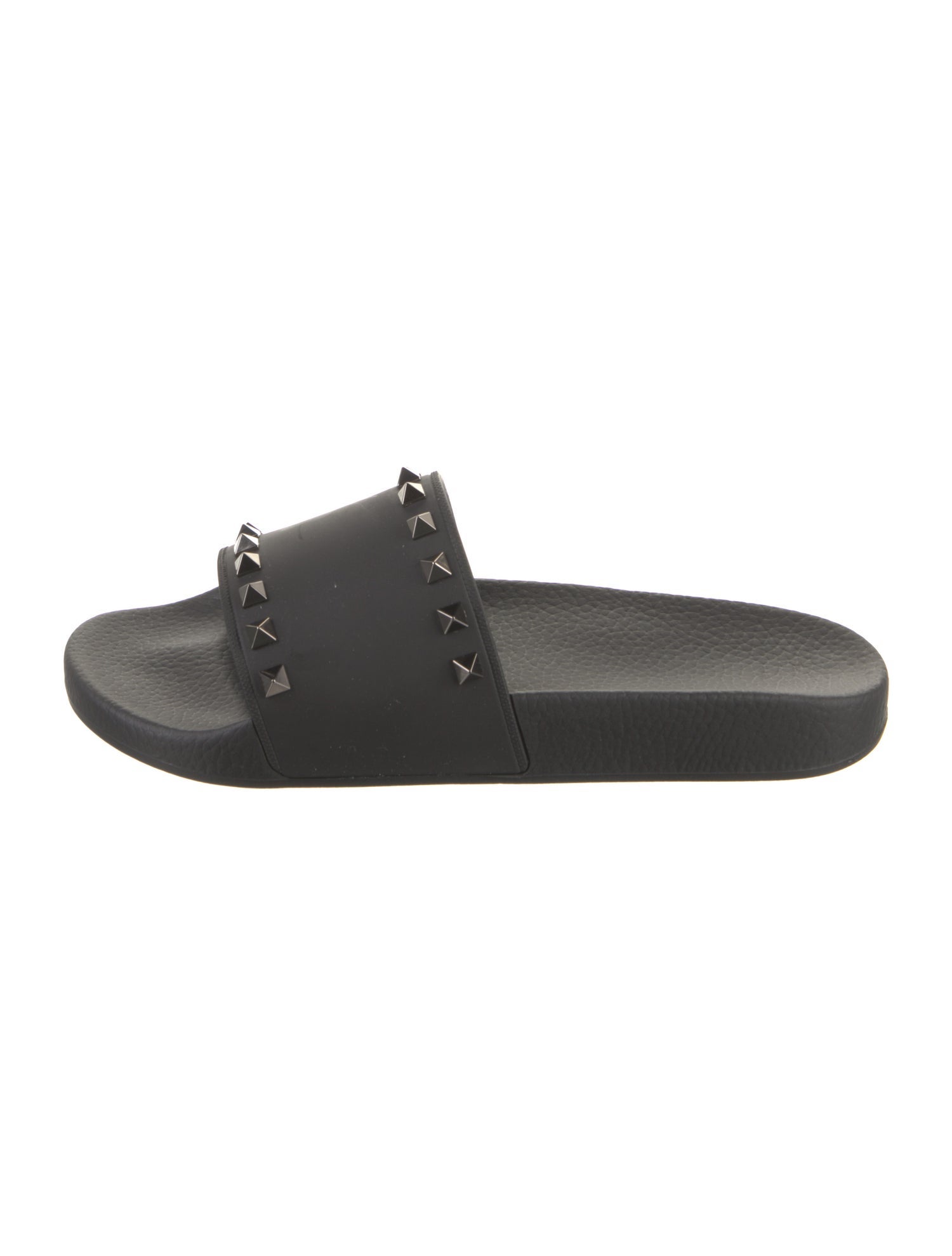 Valentino Rubber Studded Accents Slides