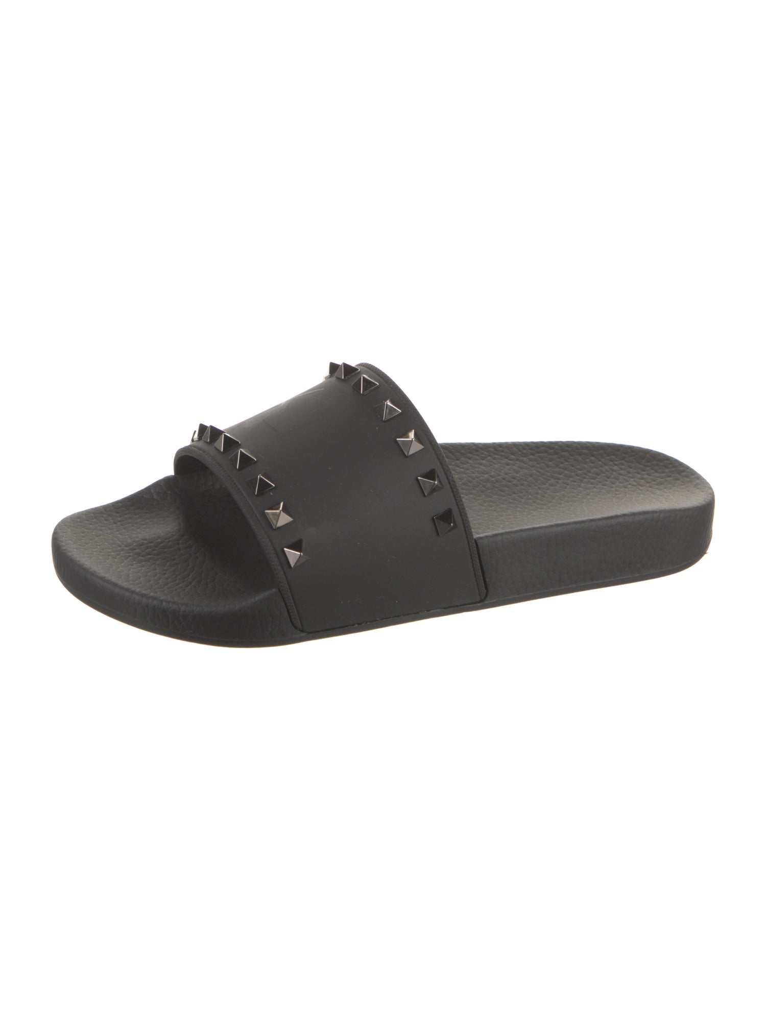 Valentino Rubber Studded Accents Slides
