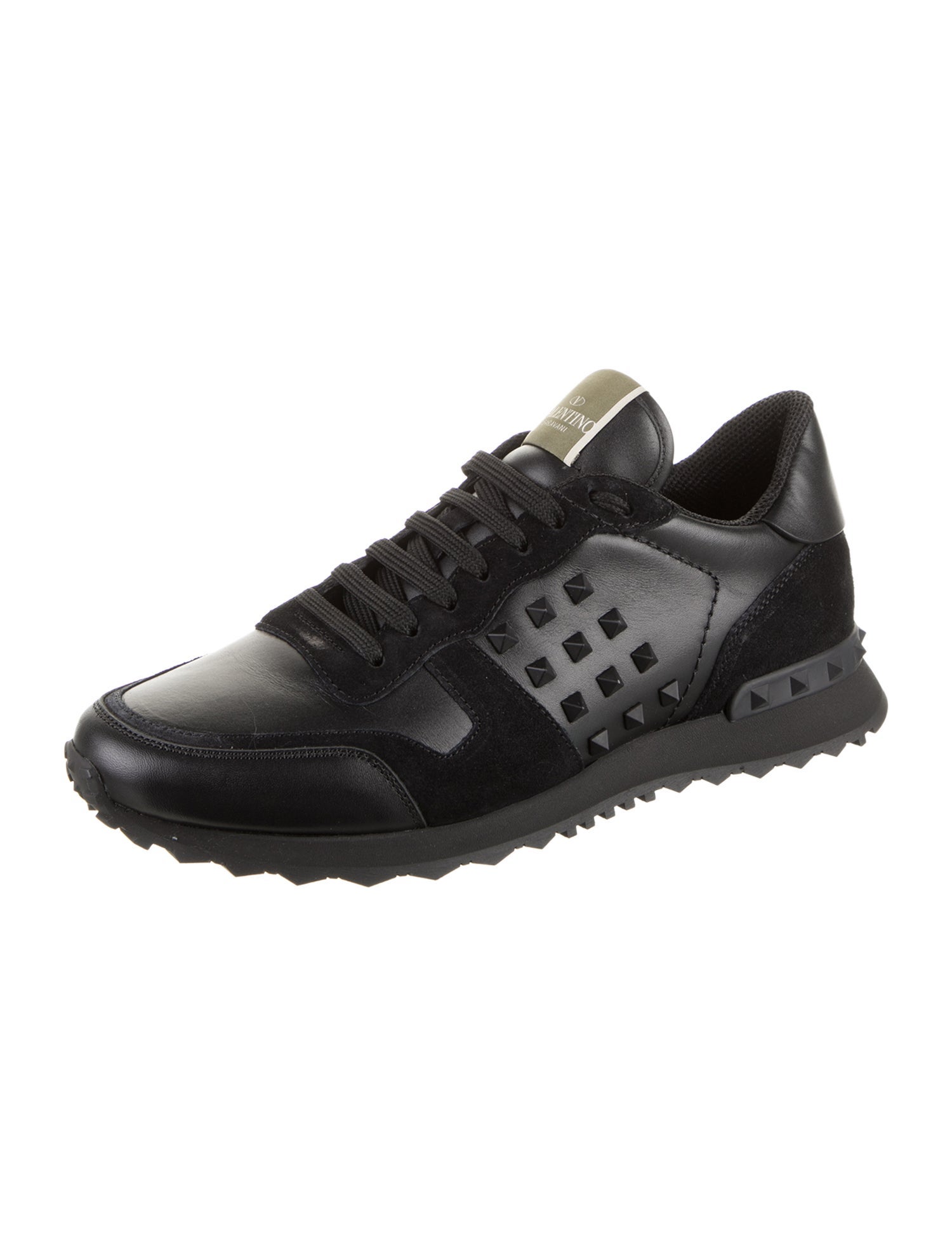 Valentino Leather Printed Sneakers w/ Tags