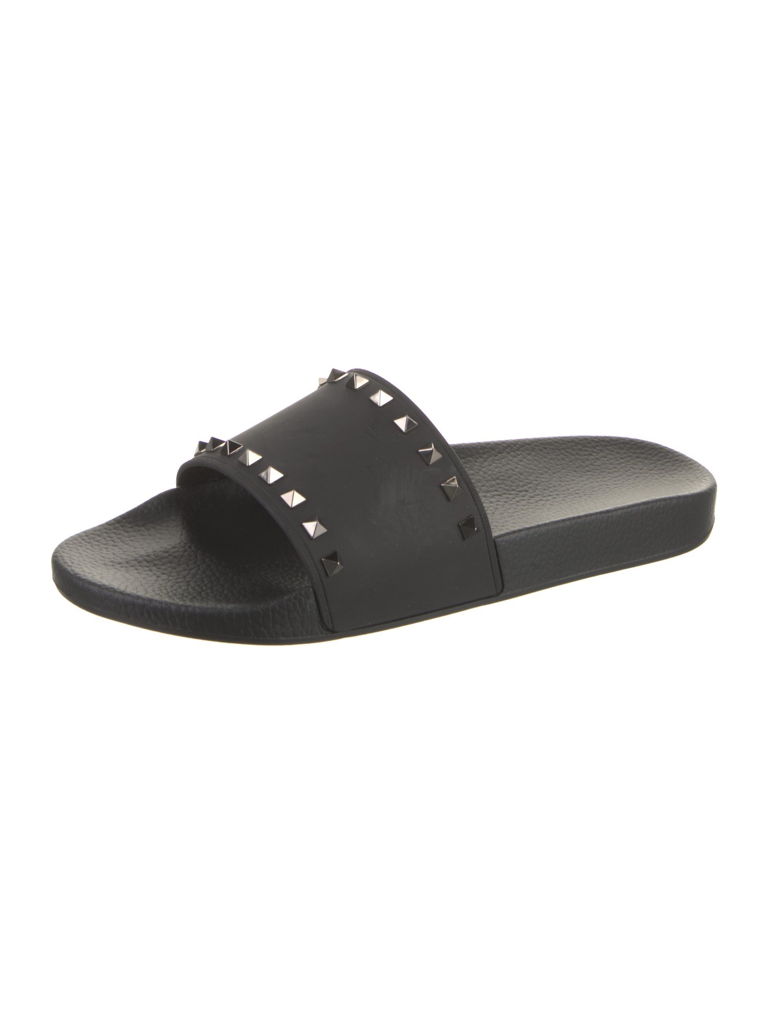Valentino Rubber Studded Accents Slides