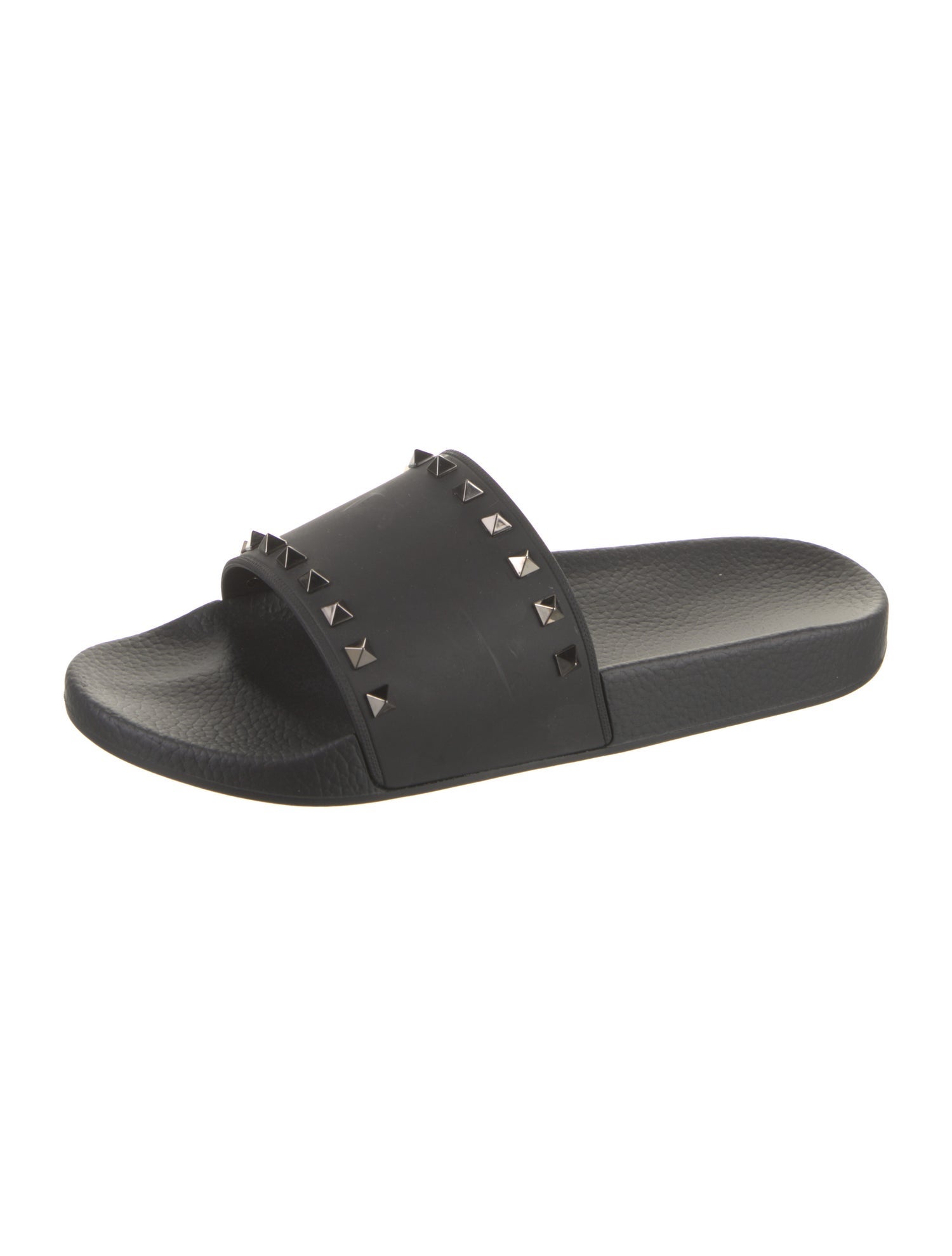 Valentino Rubber Studded Accents Slides