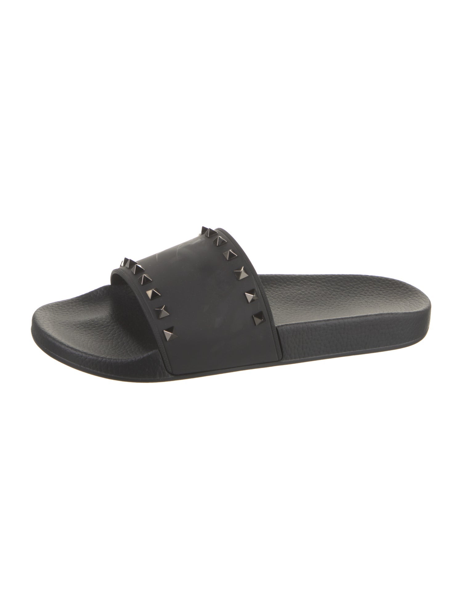 Valentino Rubber Studded Accents Slides