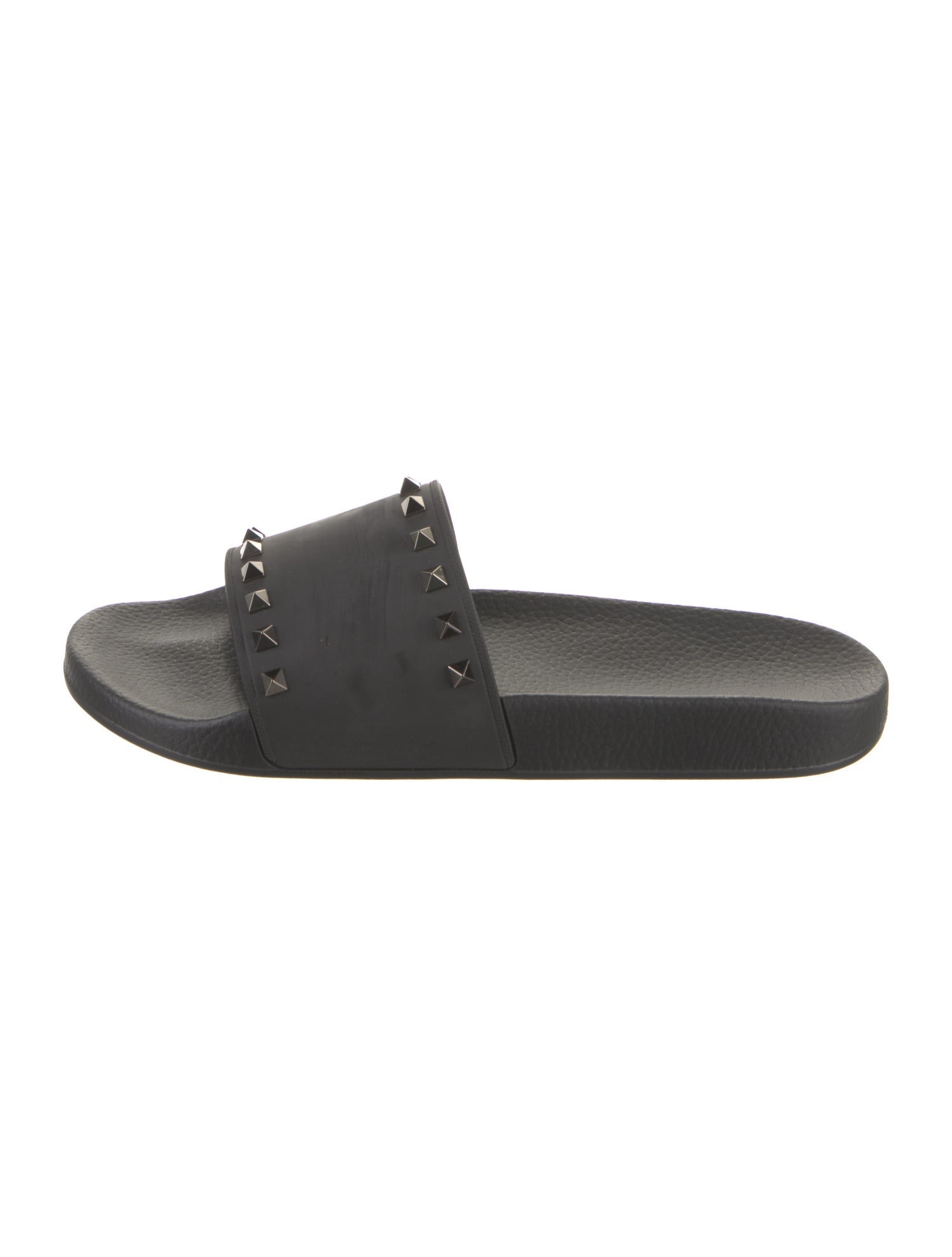 Valentino Rubber Studded Accents Slides