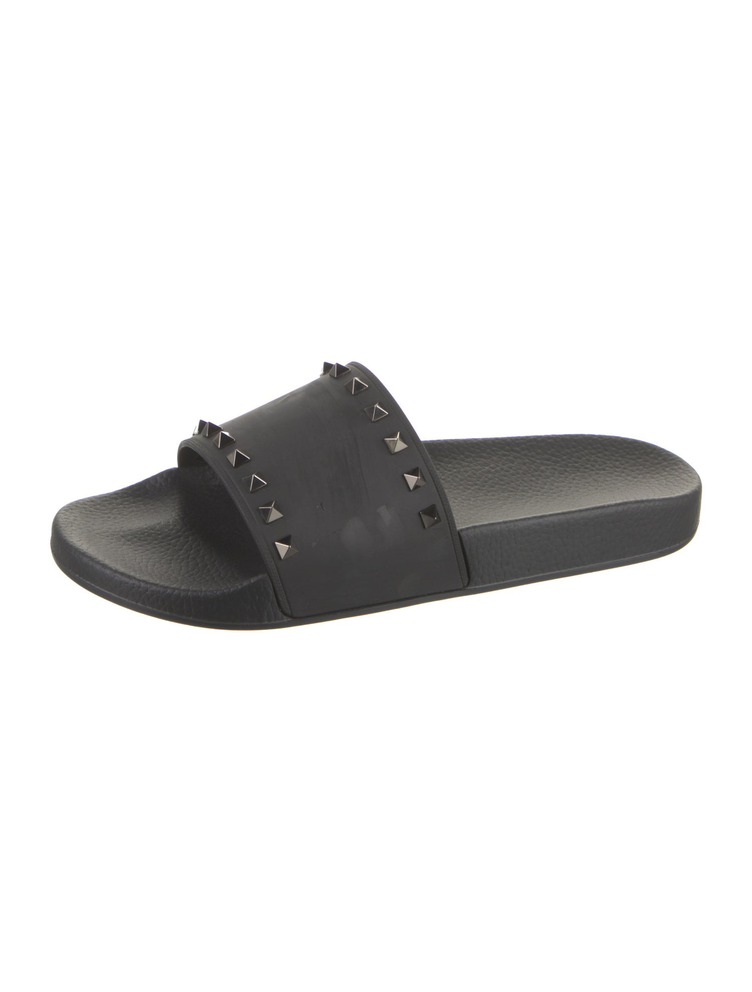 Valentino Rubber Studded Accents Slides