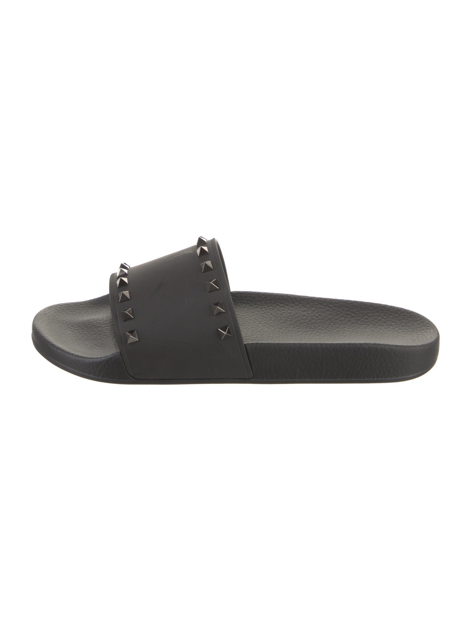 Valentino Rubber Studded Accents Slides