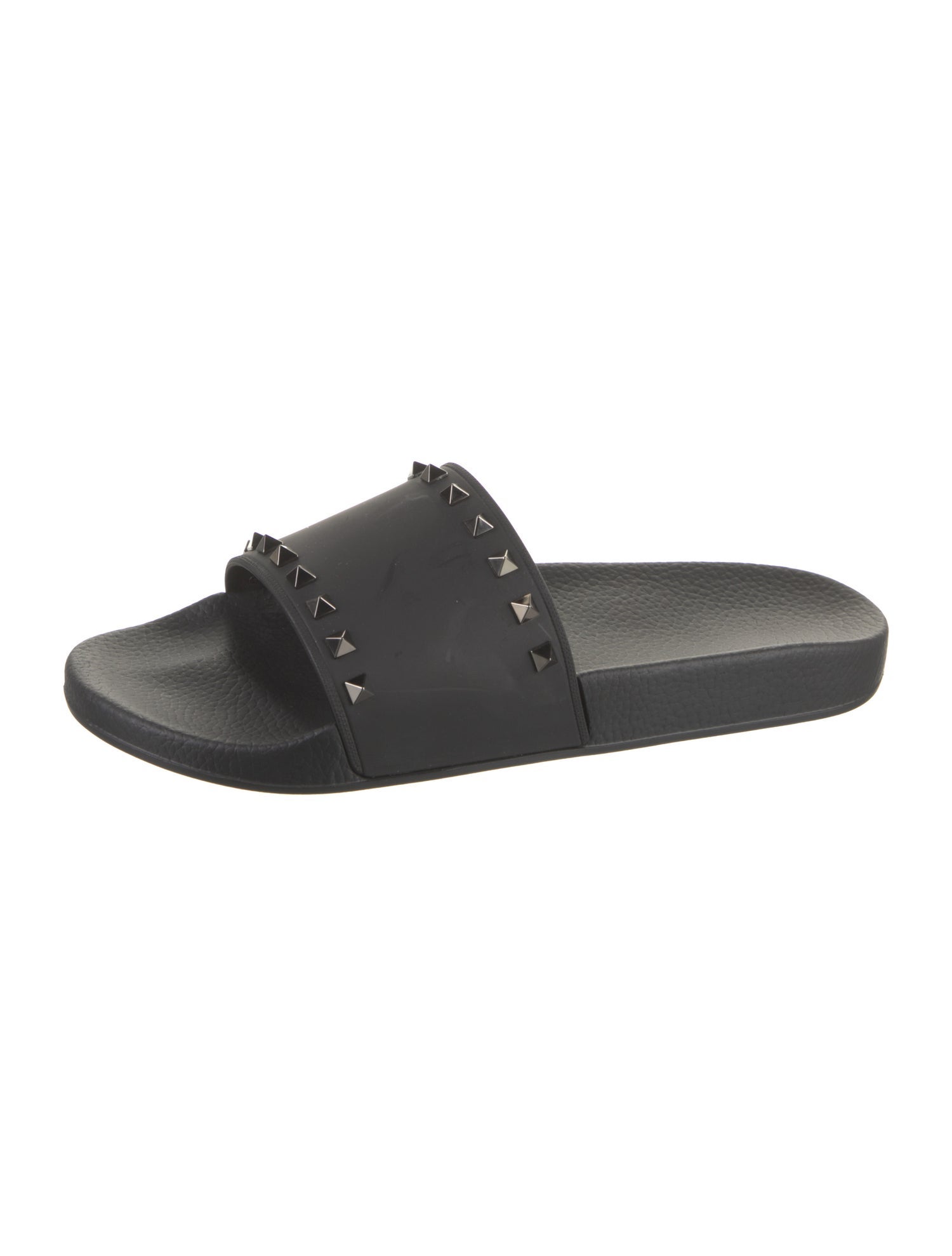 Valentino Rubber Studded Accents Slides