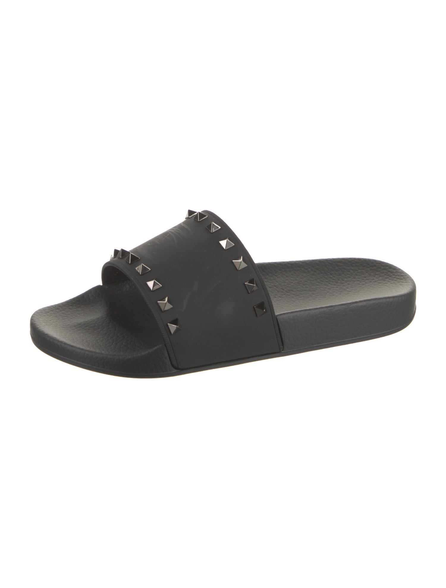 Valentino Rubber Studded Accents Slides