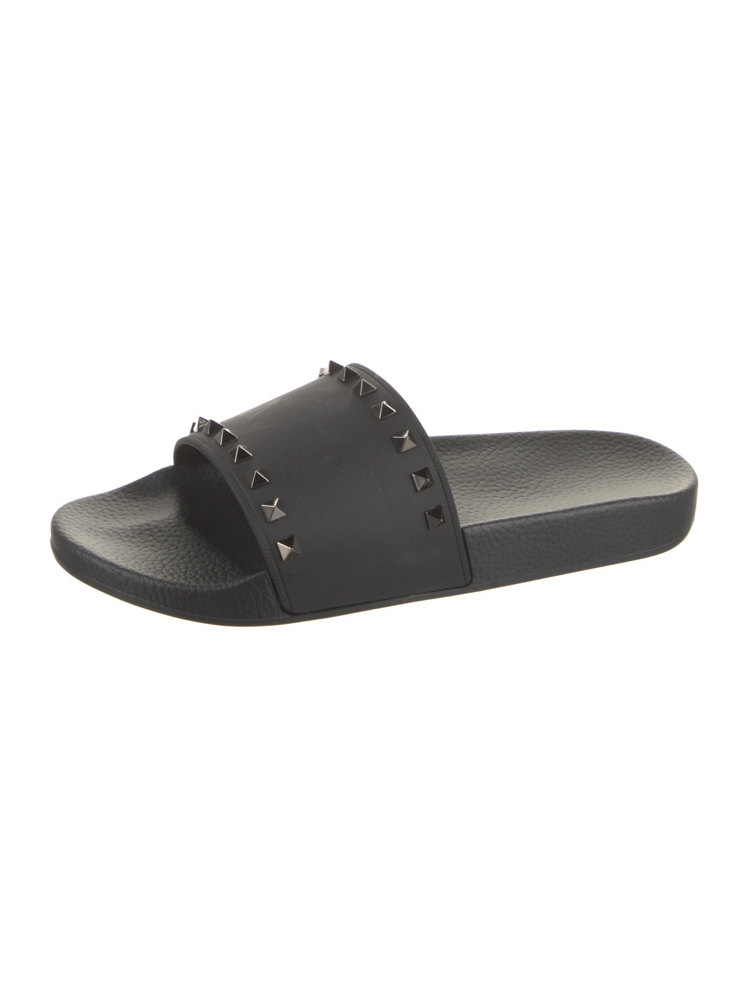 Valentino Rubber Studded Accents Slides