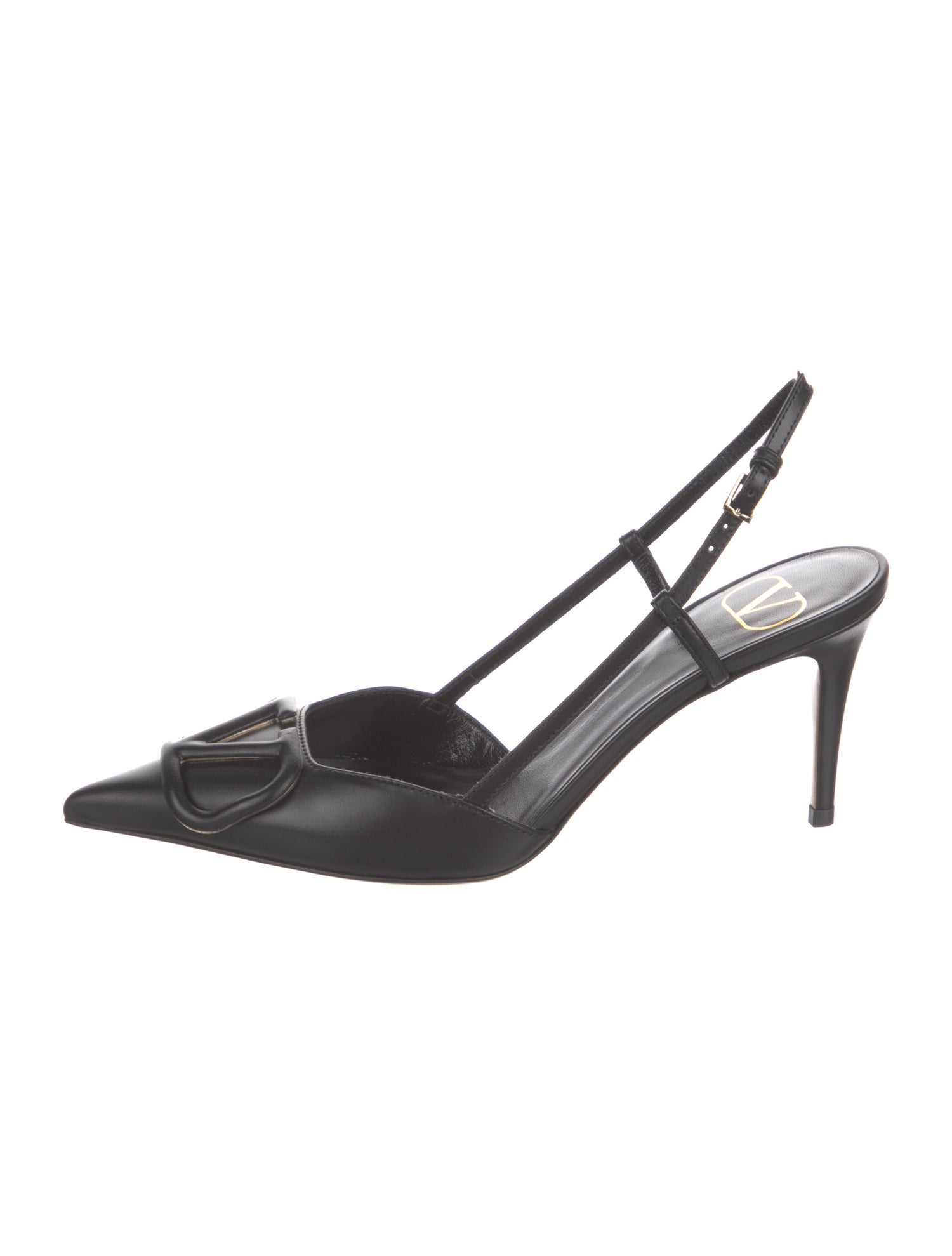 Valentino Leather Slingback Pumps w/ Tags
