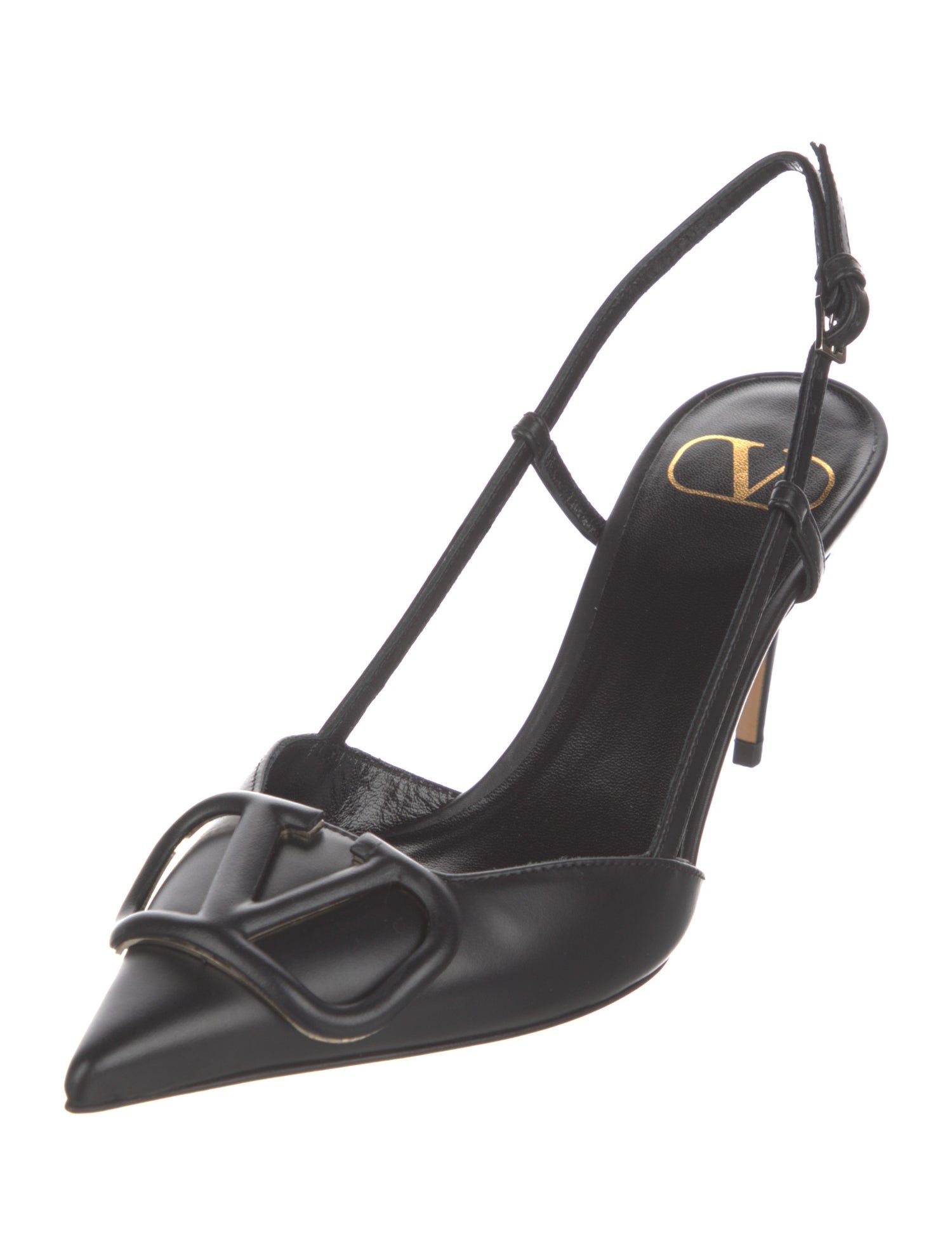 Valentino Leather Slingback Pumps w/ Tags