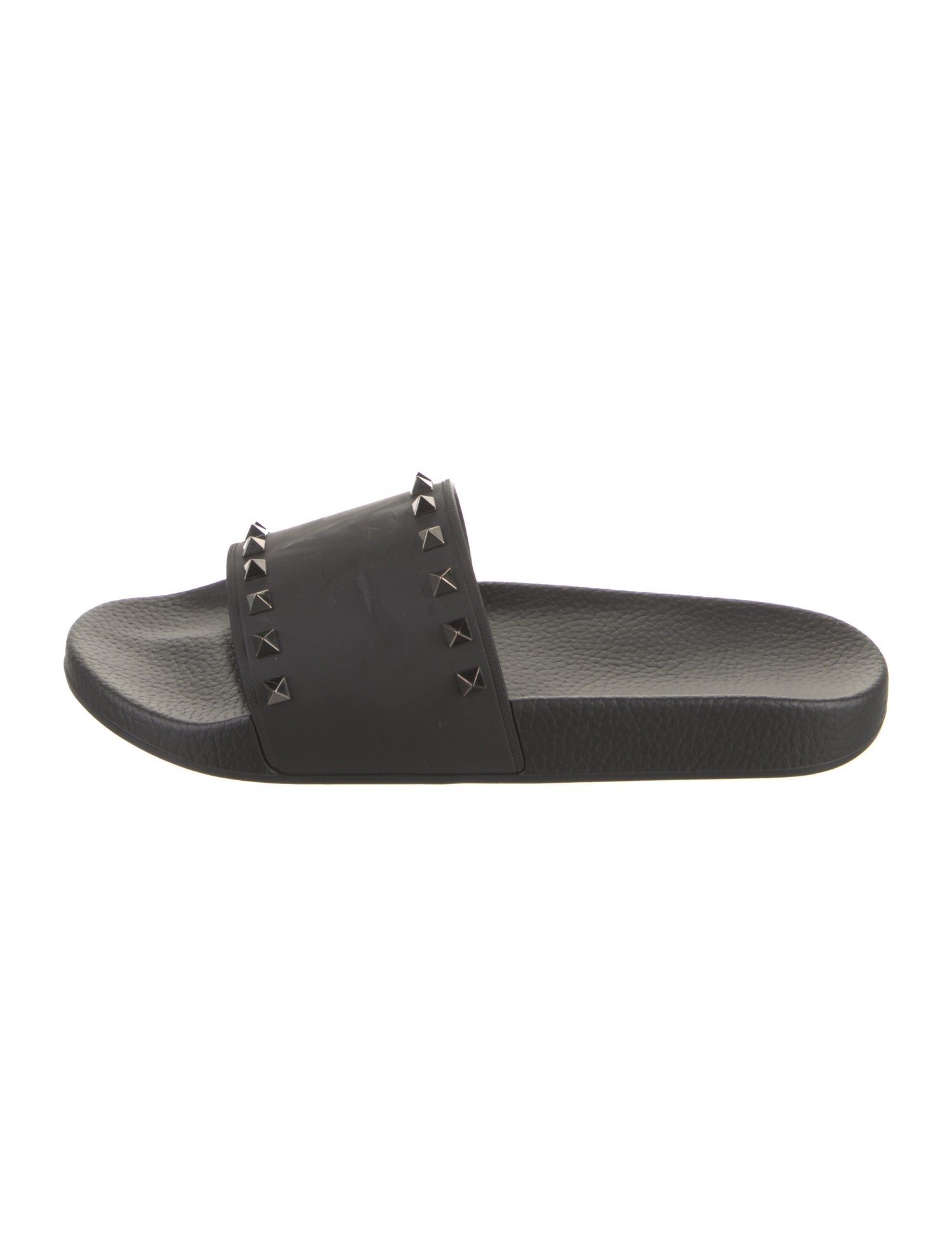 Valentino Rubber Studded Accents Slides