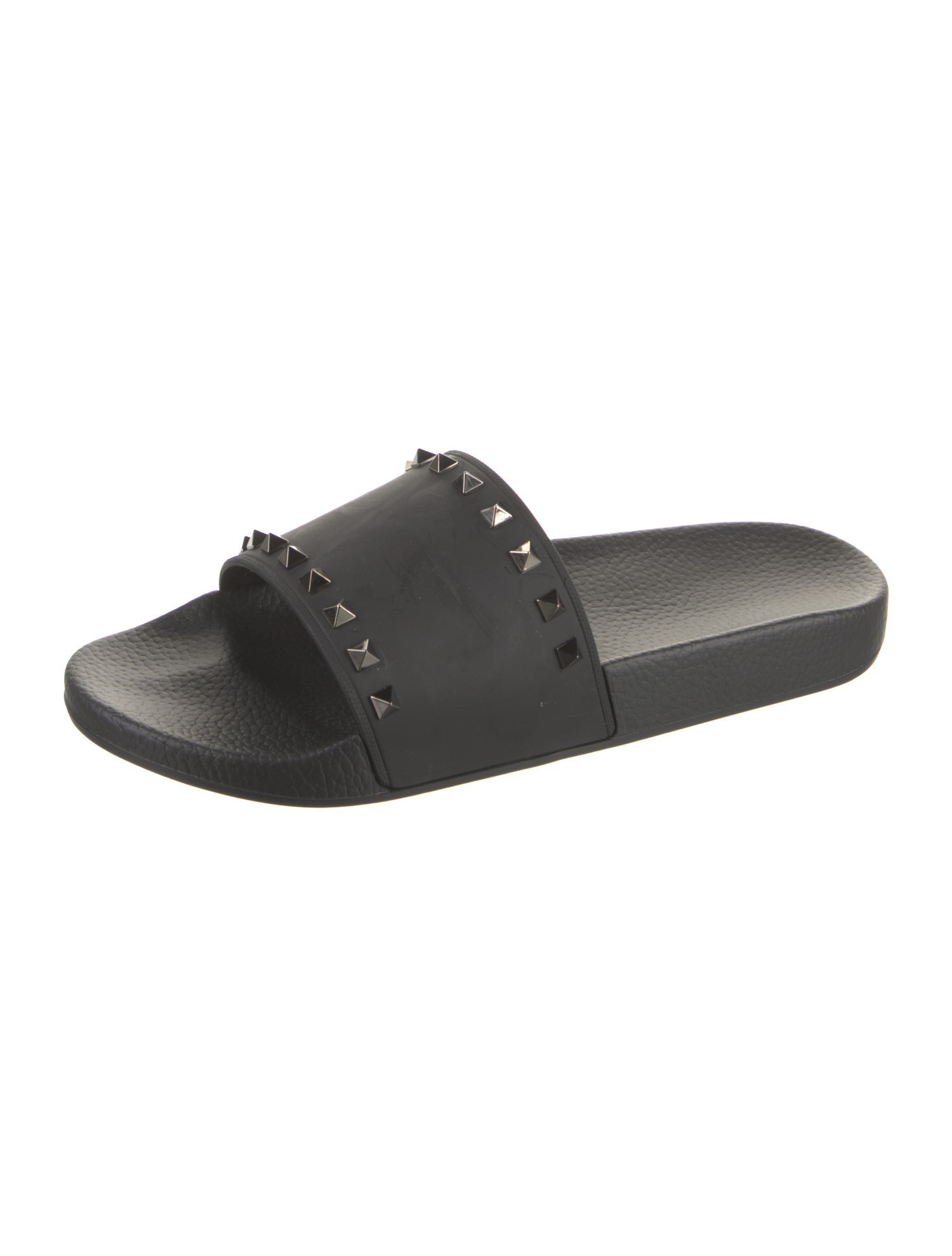 Valentino Rubber Studded Accents Slides