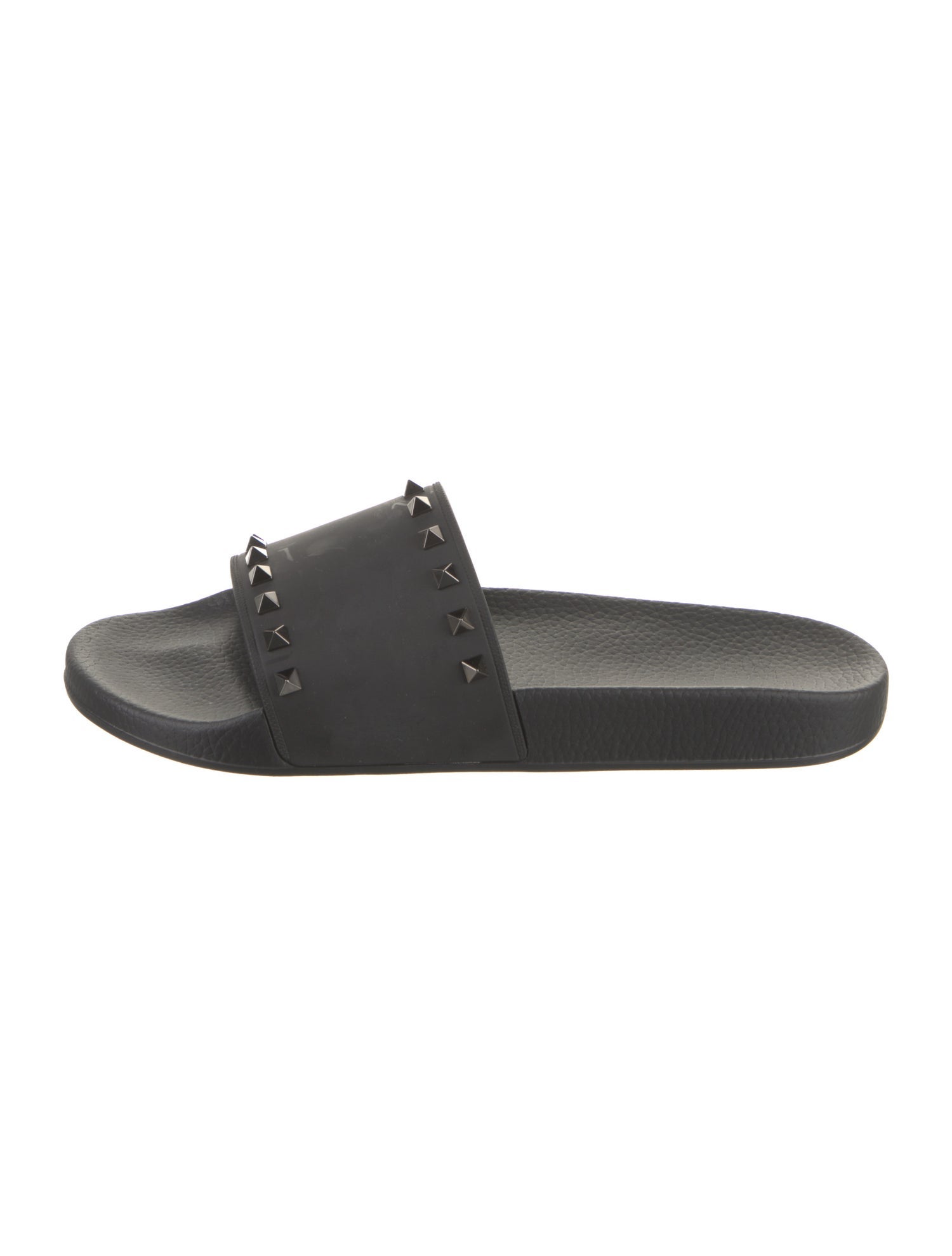 Valentino Rubber Studded Accents Slides