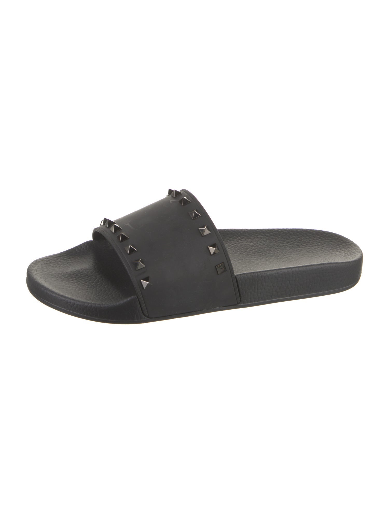 Valentino Rubber Studded Accents Slides