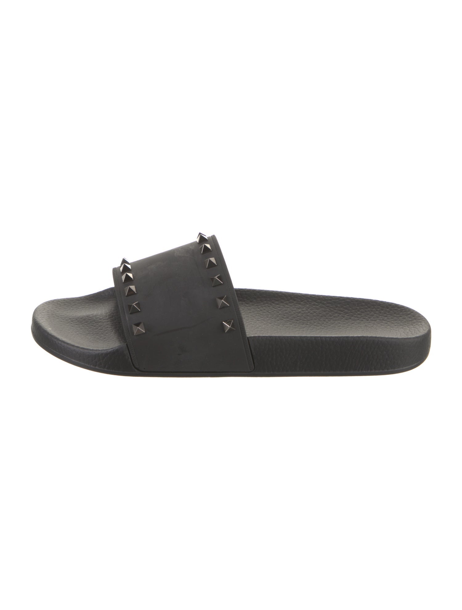 Valentino Rubber Studded Accents Slides