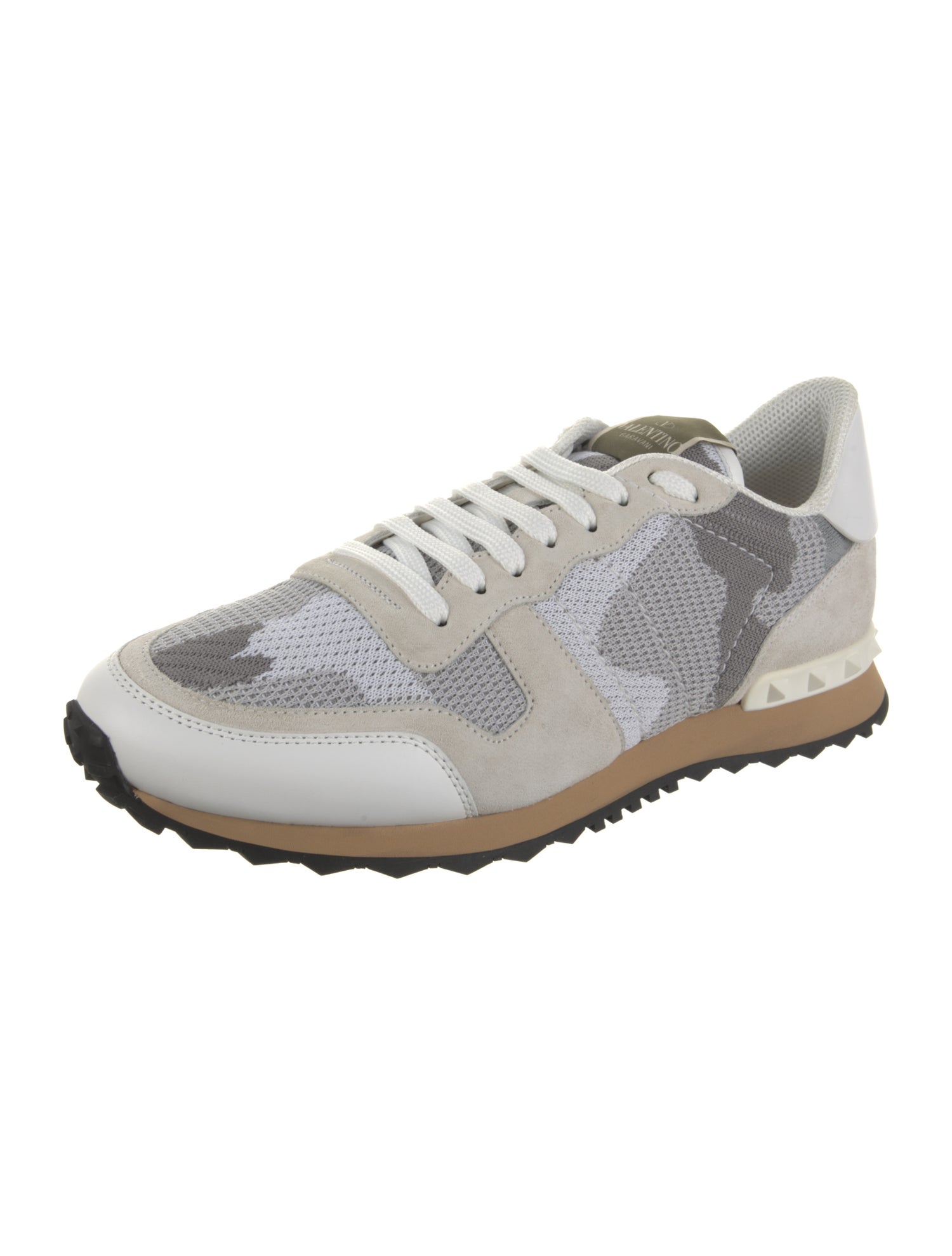 Valentino Printed Studded Accents Athletic Sneakers w/ Tags