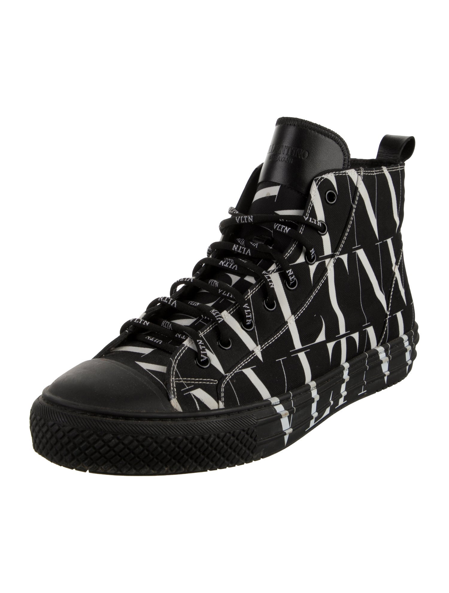 Valentino Canvas Printed Sneakers