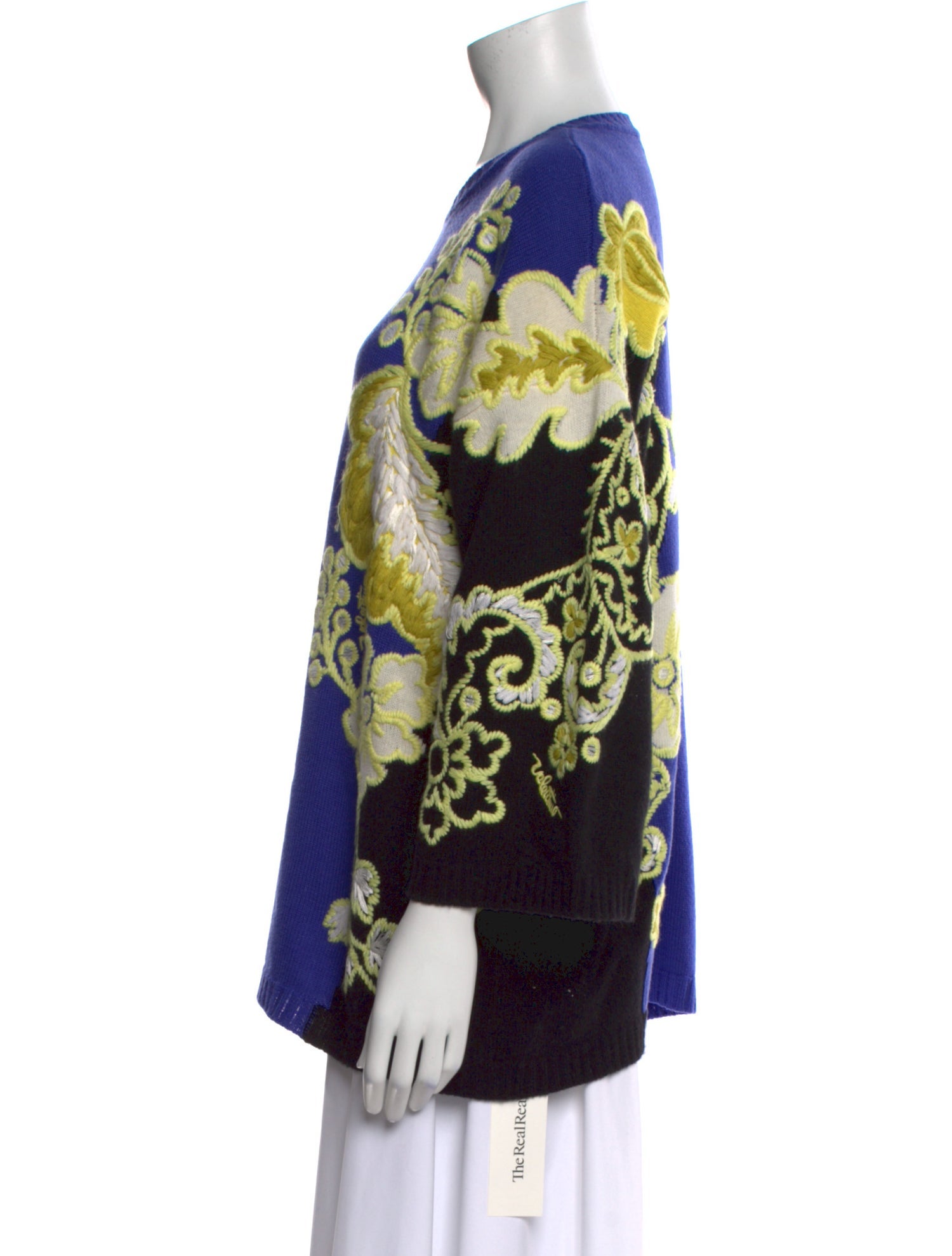 Valentino Virgin Wool Printed Sweater