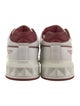 Valentino Leather Printed Sneakers